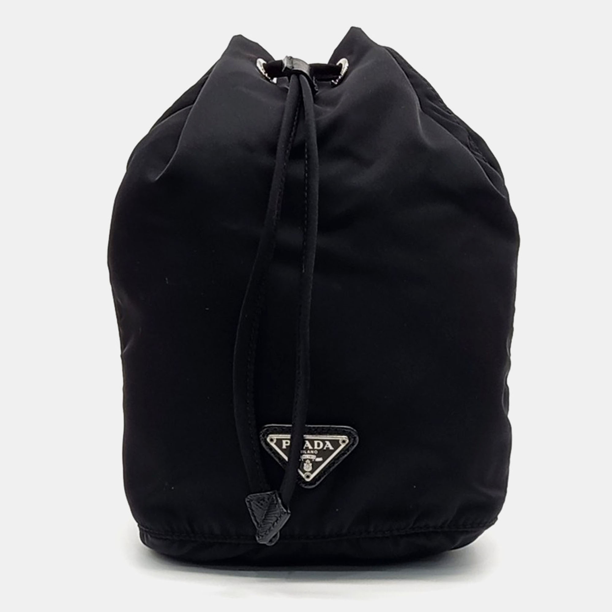 

Prada Black Nylon Bucket Pouch