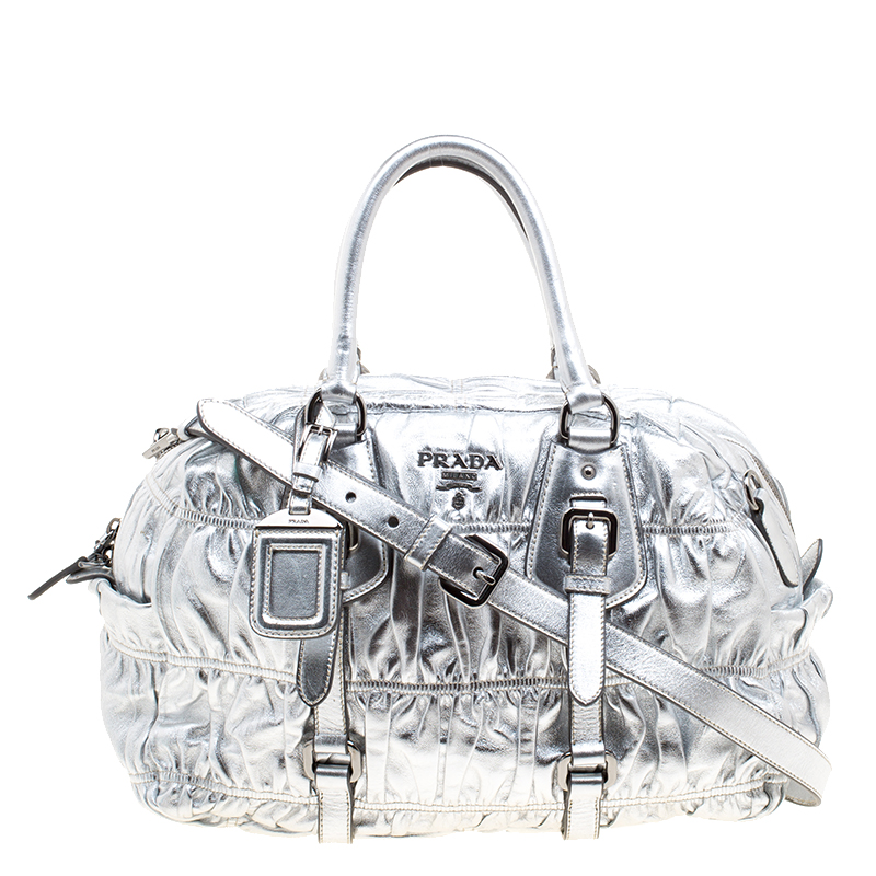 prada silver bag