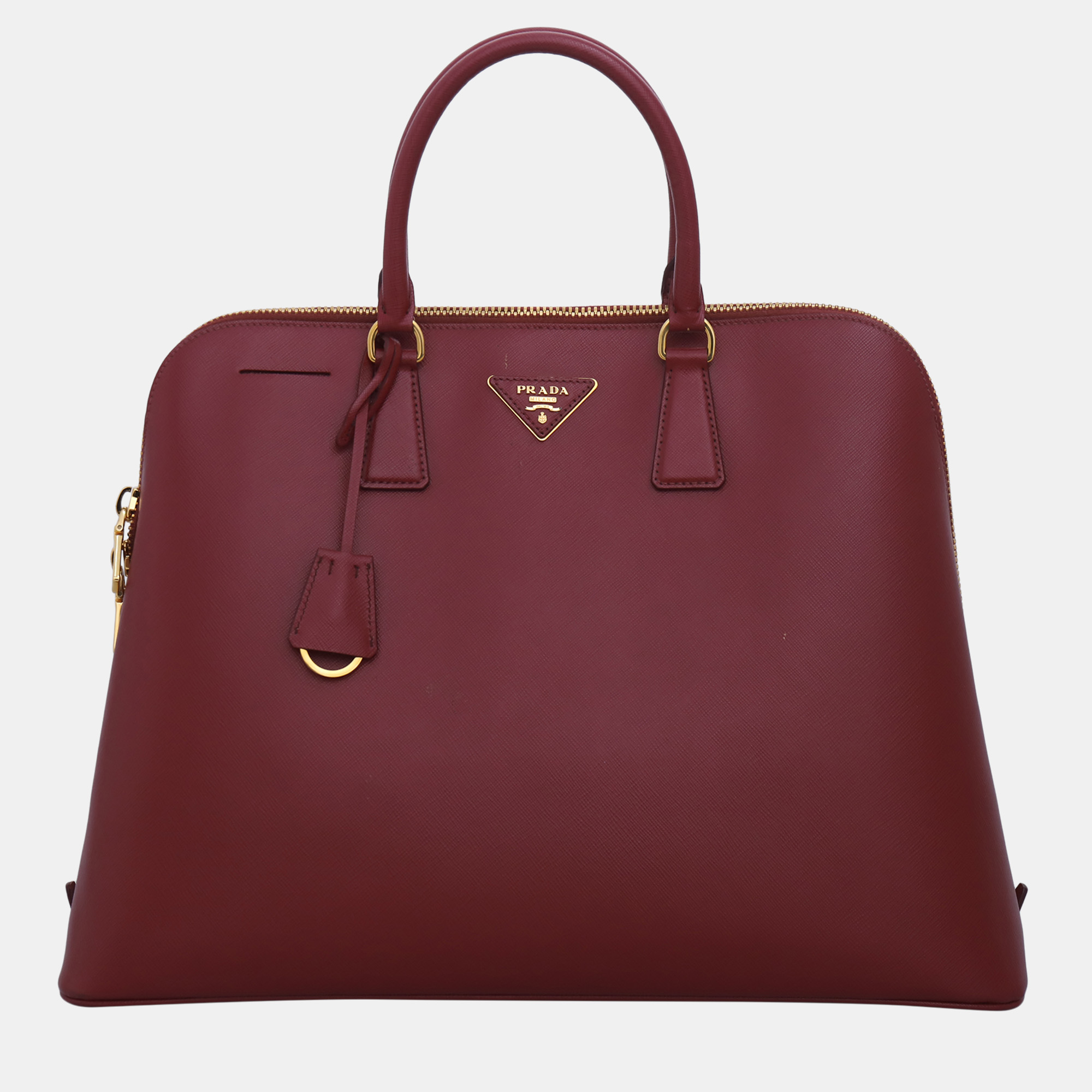 

Prada Saffiano Lux Large Promenade Tote, Burgundy