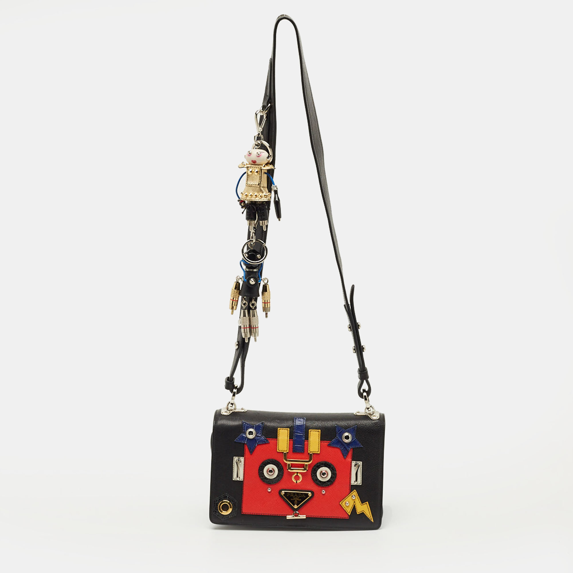 

Prada Multicolor Leather Robot Flap Shoulder Bag