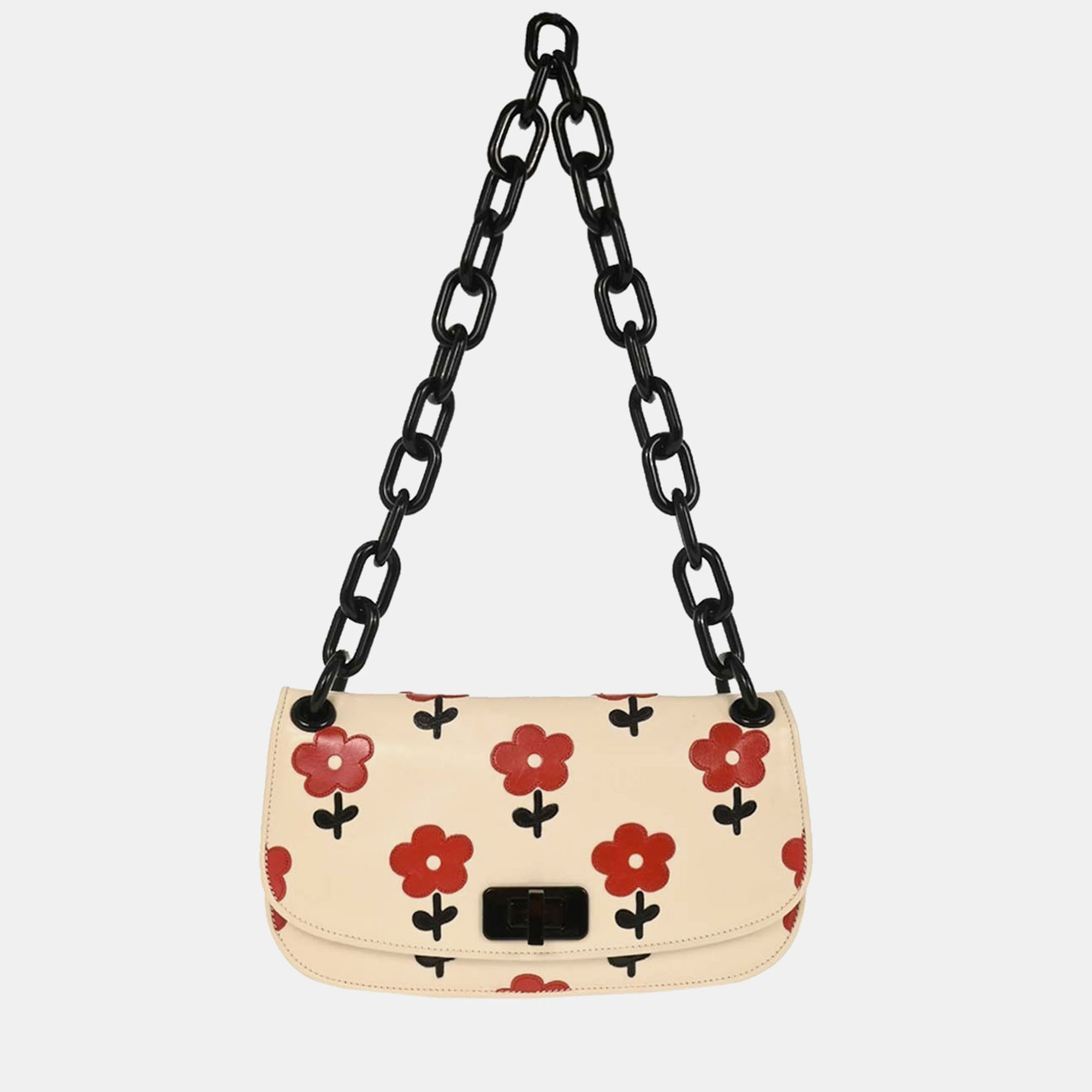 

Prada White Leather Handbag