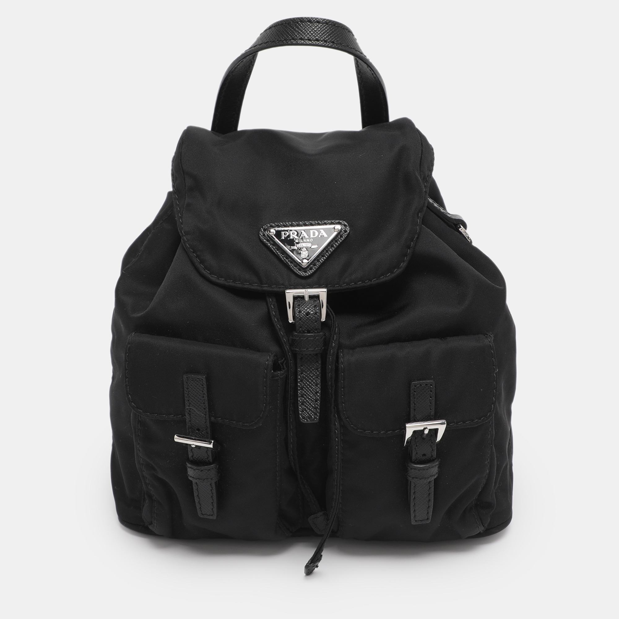 

Prada Black Nylon Mini Chain Crossbody Bag