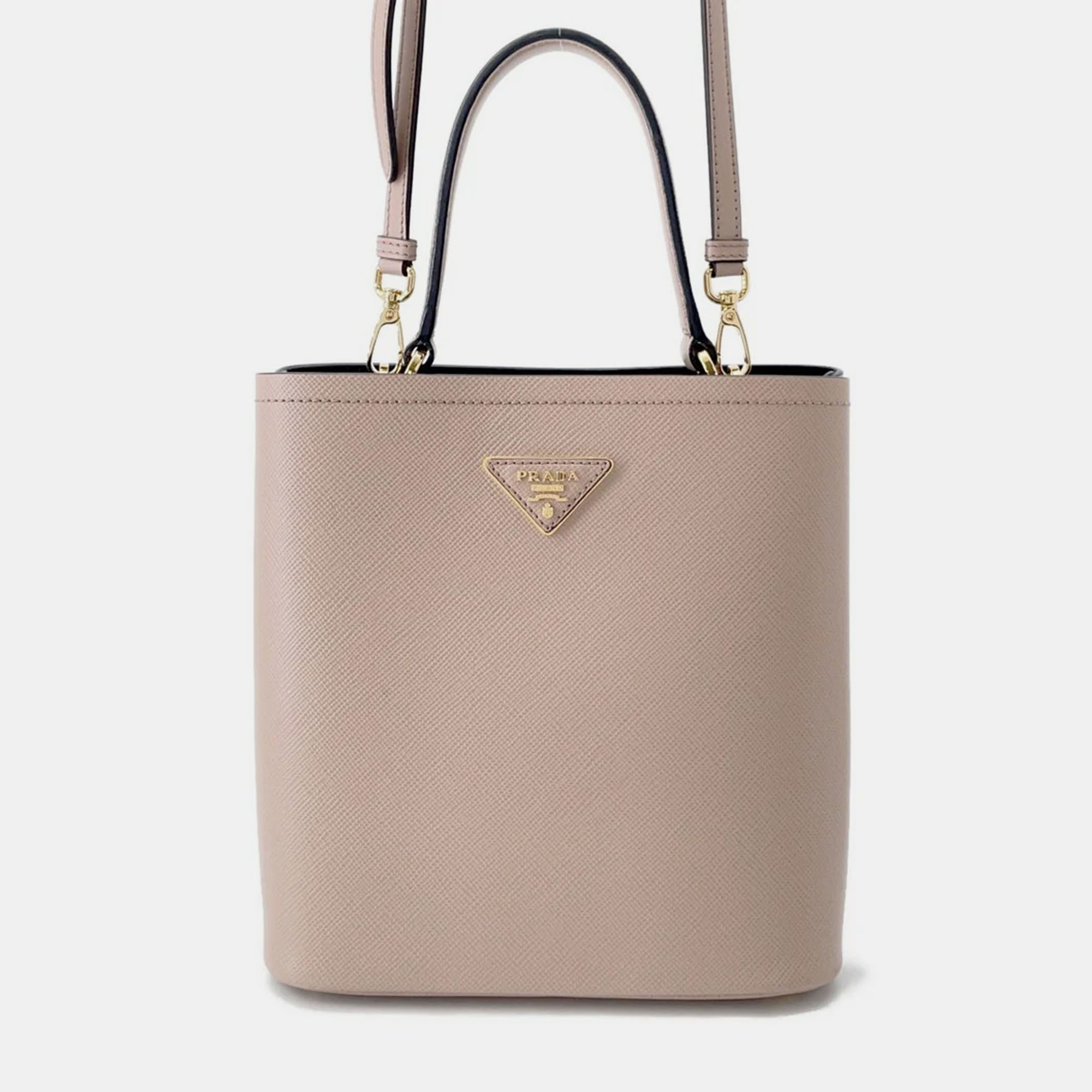 

Prada Panier 2Wayhandbag Pink/Black Leather