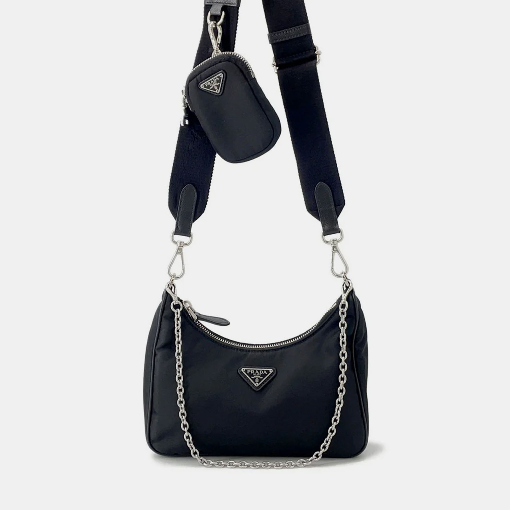 

Prada Re-Edition 2005 Shoulder Bag Black Nylon