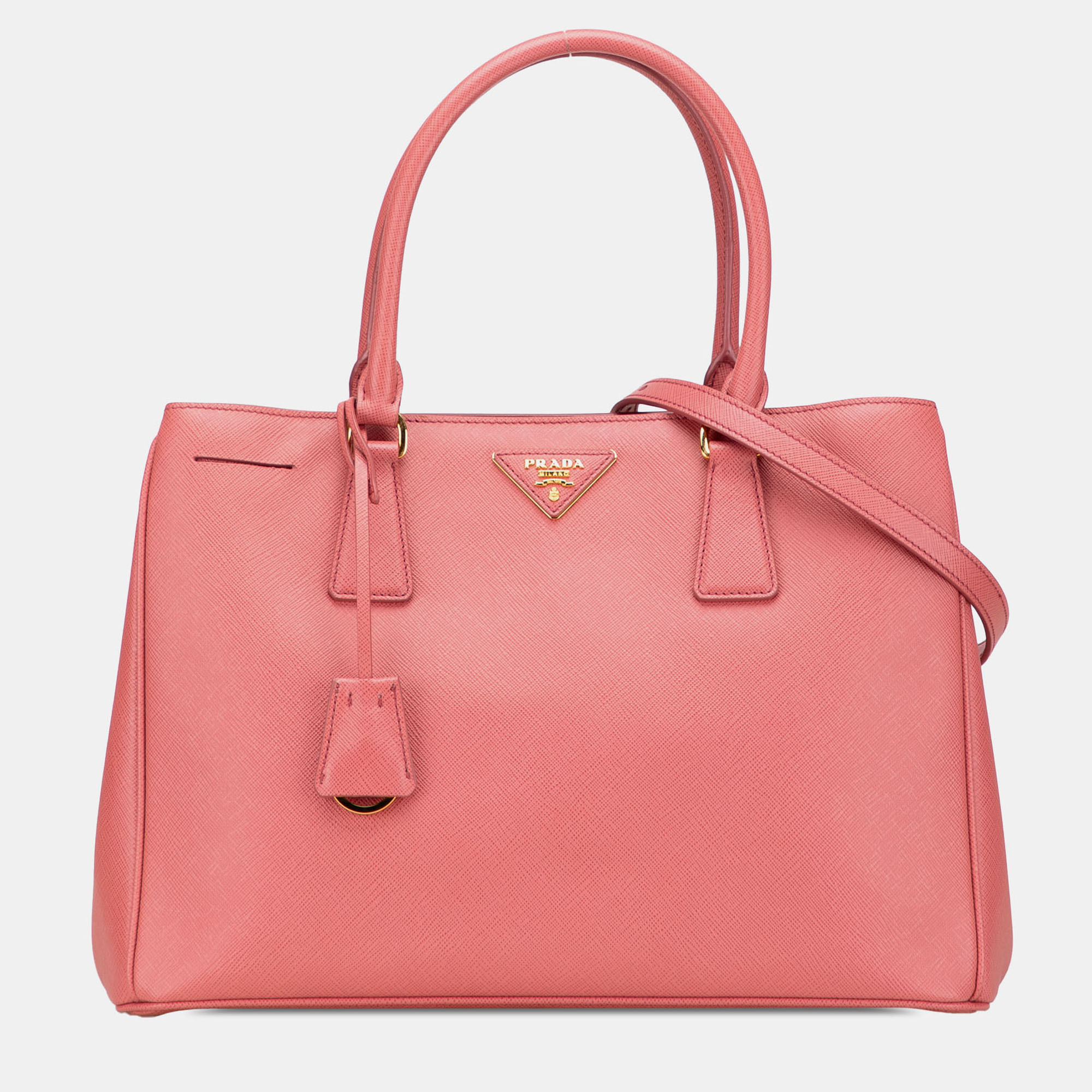 

Prada Pink Medium Saffiano Lux Galleria Satchel
