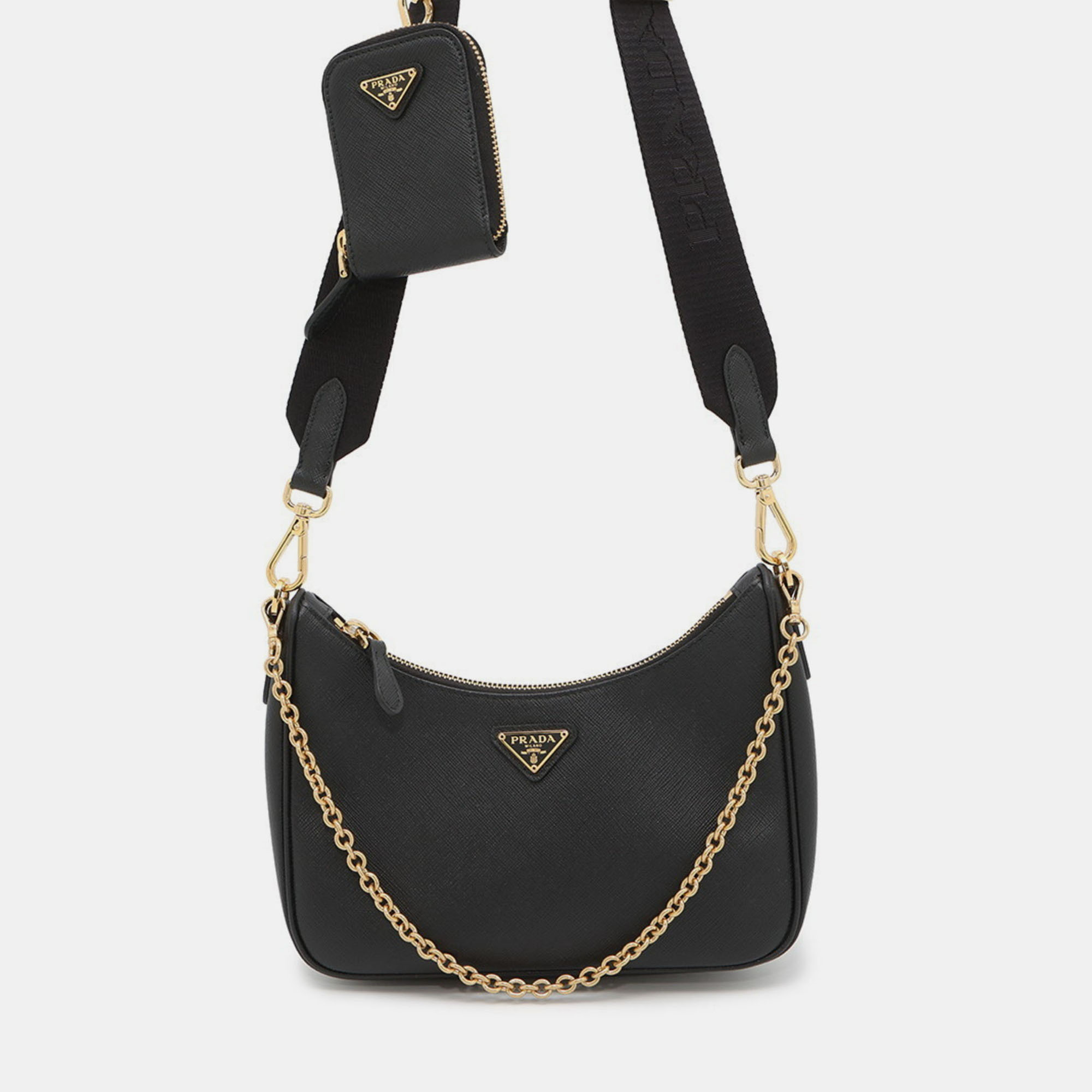 

Prada Re-Edition 2005 Saffiano Shoulder Bag Black