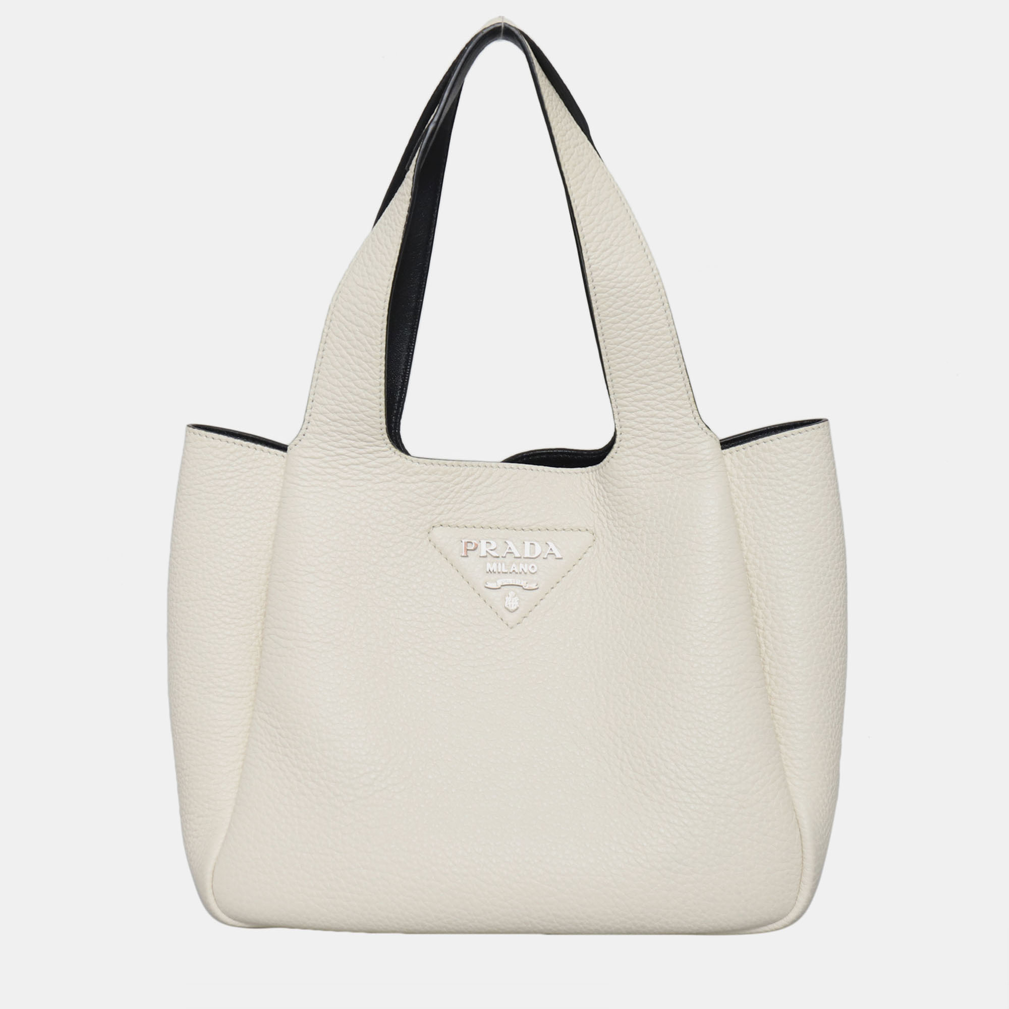 

Vitello Daino Soft Small Dynamique Tote, White