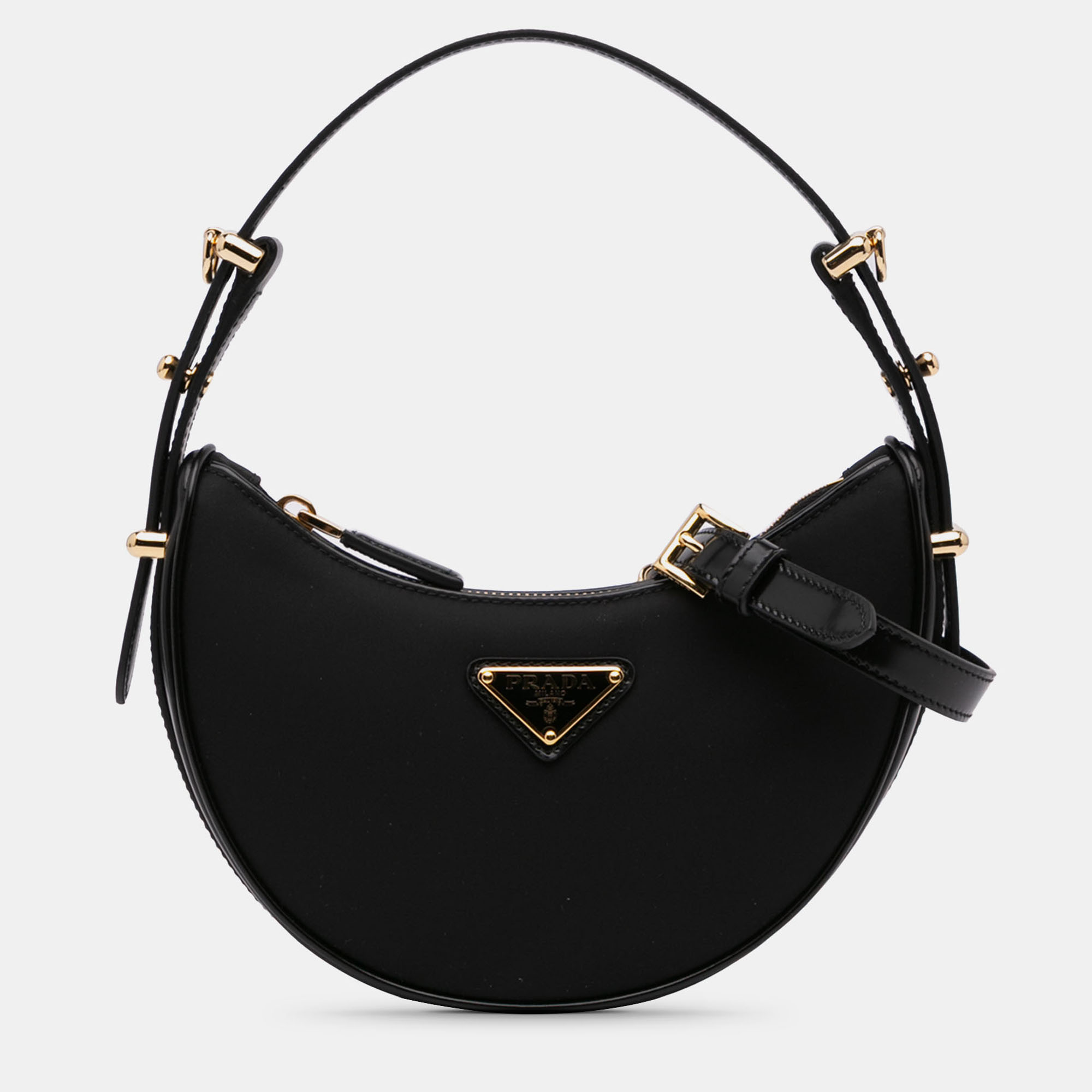 

Prada Black Mini Re-Nylon Arque Bag