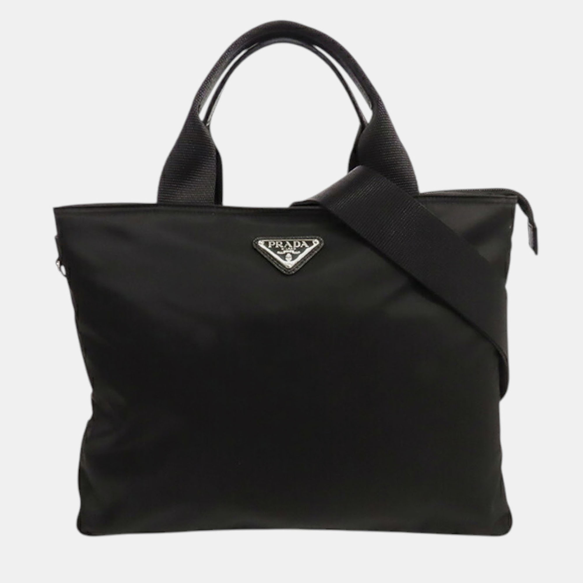 

Prada Black Tessuto Satchel