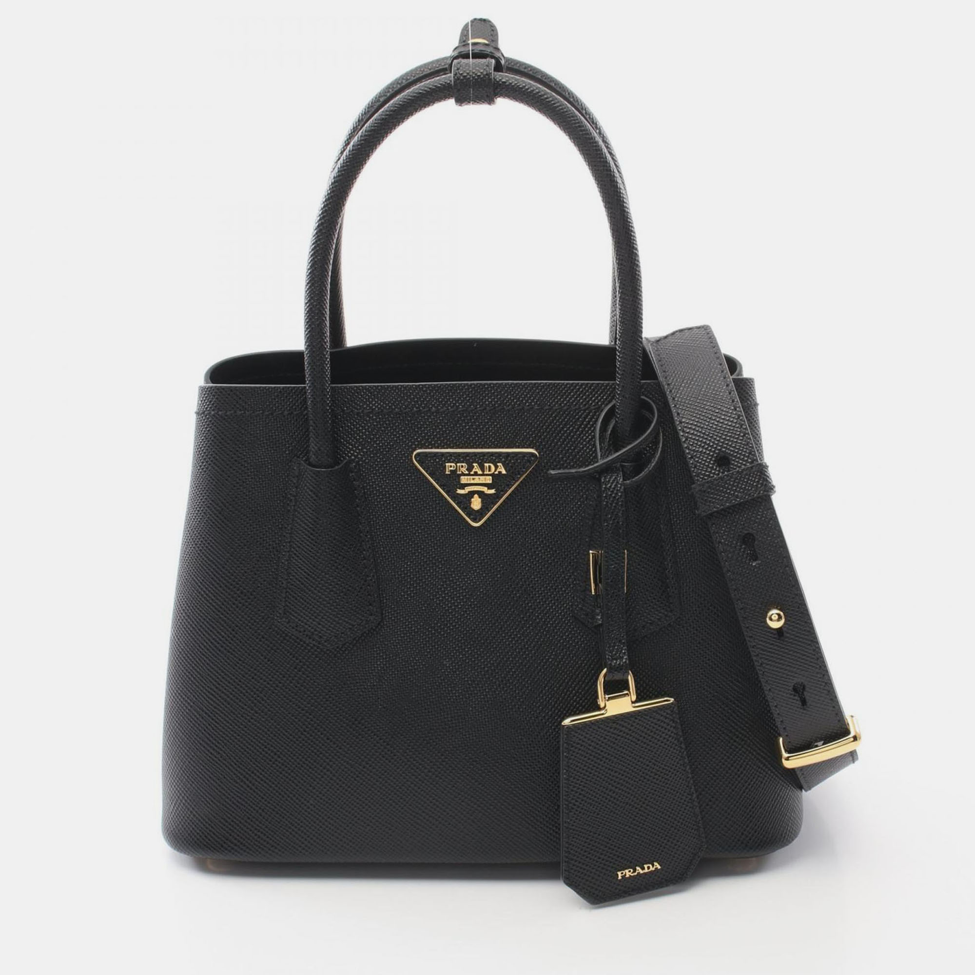 

Prada Saffiano Cuir Black Saffiano Leather Shoulder Bag