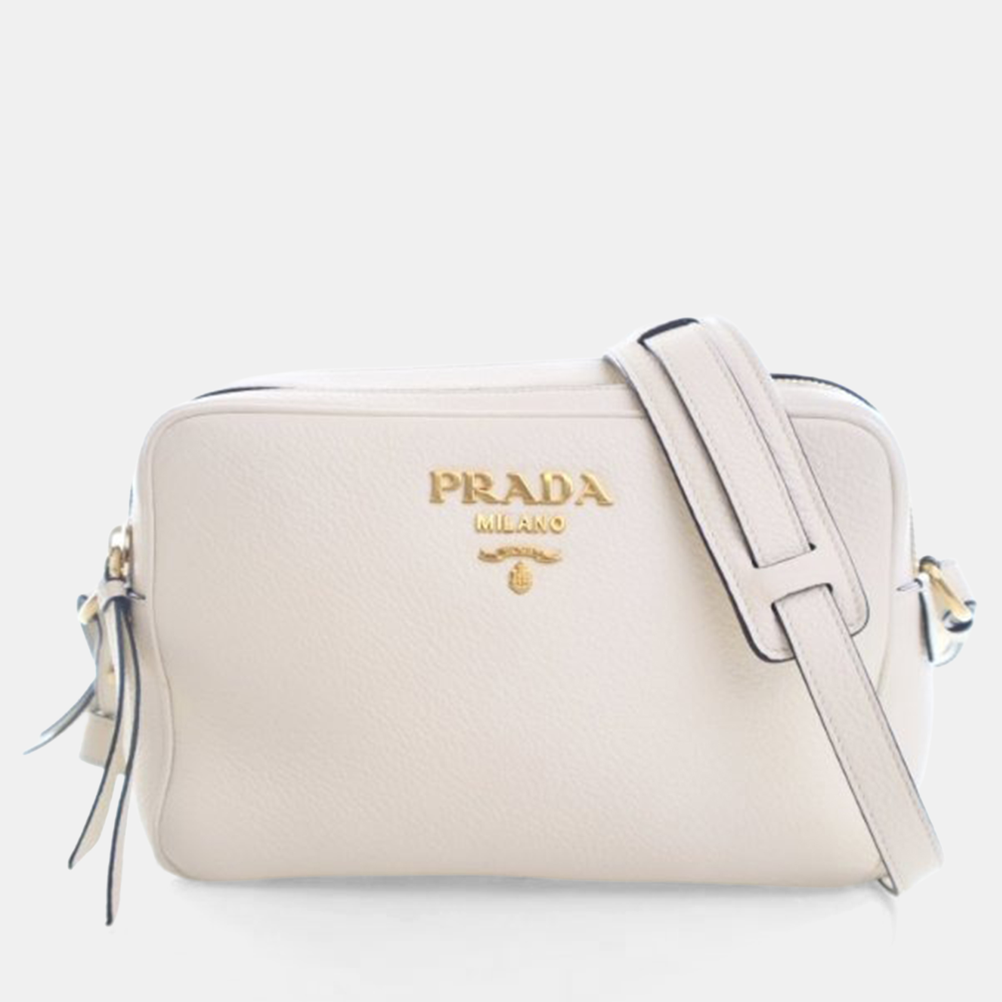 

Prada Vitello Daino Phenix Camera Bag, White