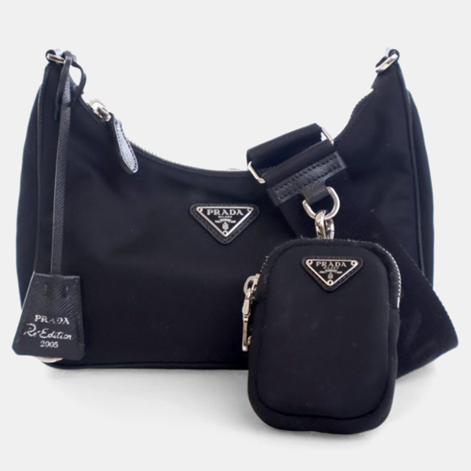 Pre-owned Prada Re-nylon Re-edition 2005 In Black