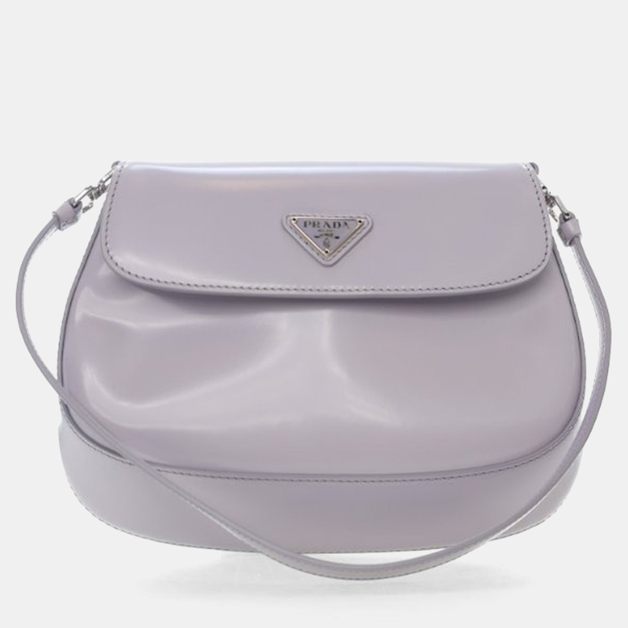 

Prada Spazzolato Cleo Bag, Purple