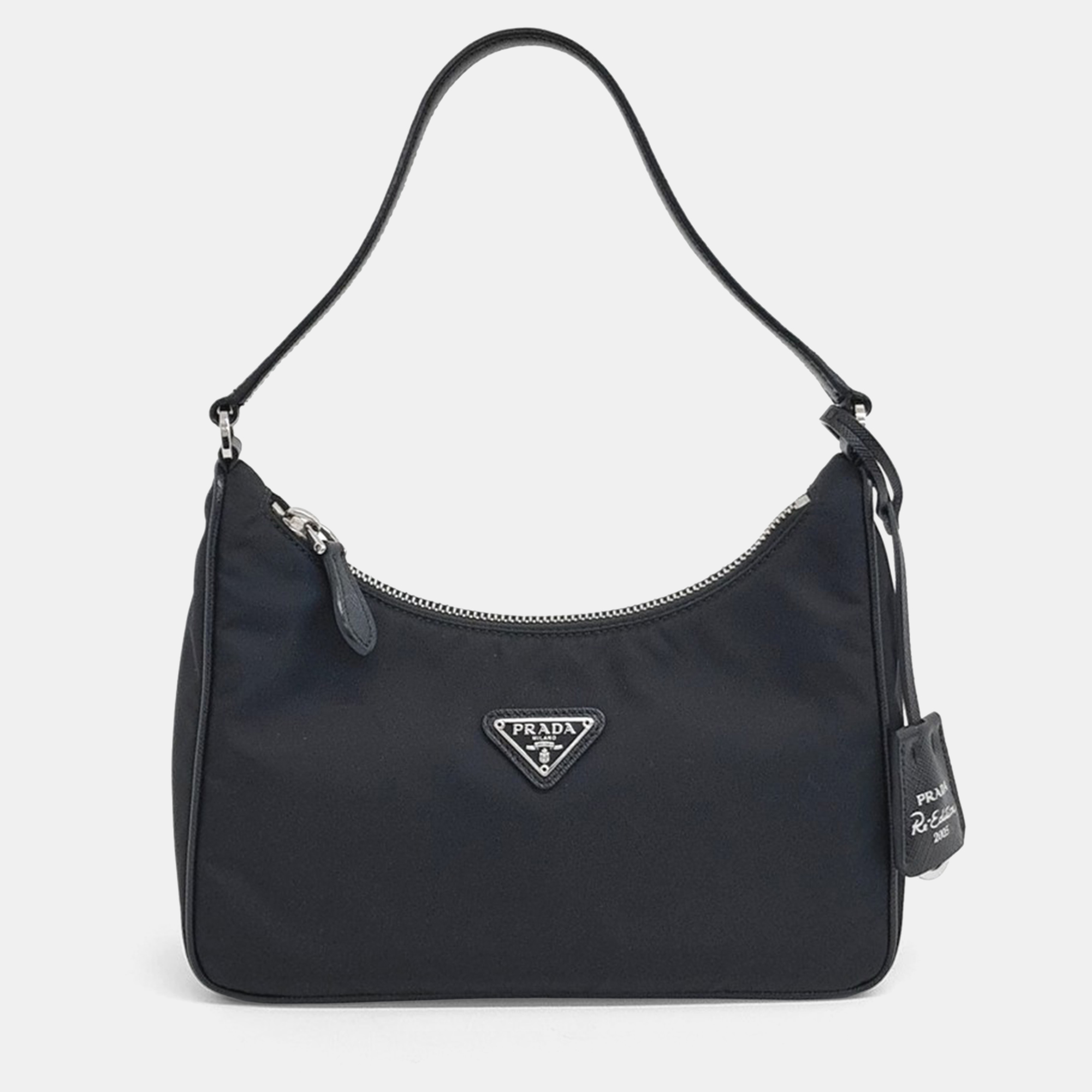 

Prada Black Nylon Re-Nylon Hobo Bag