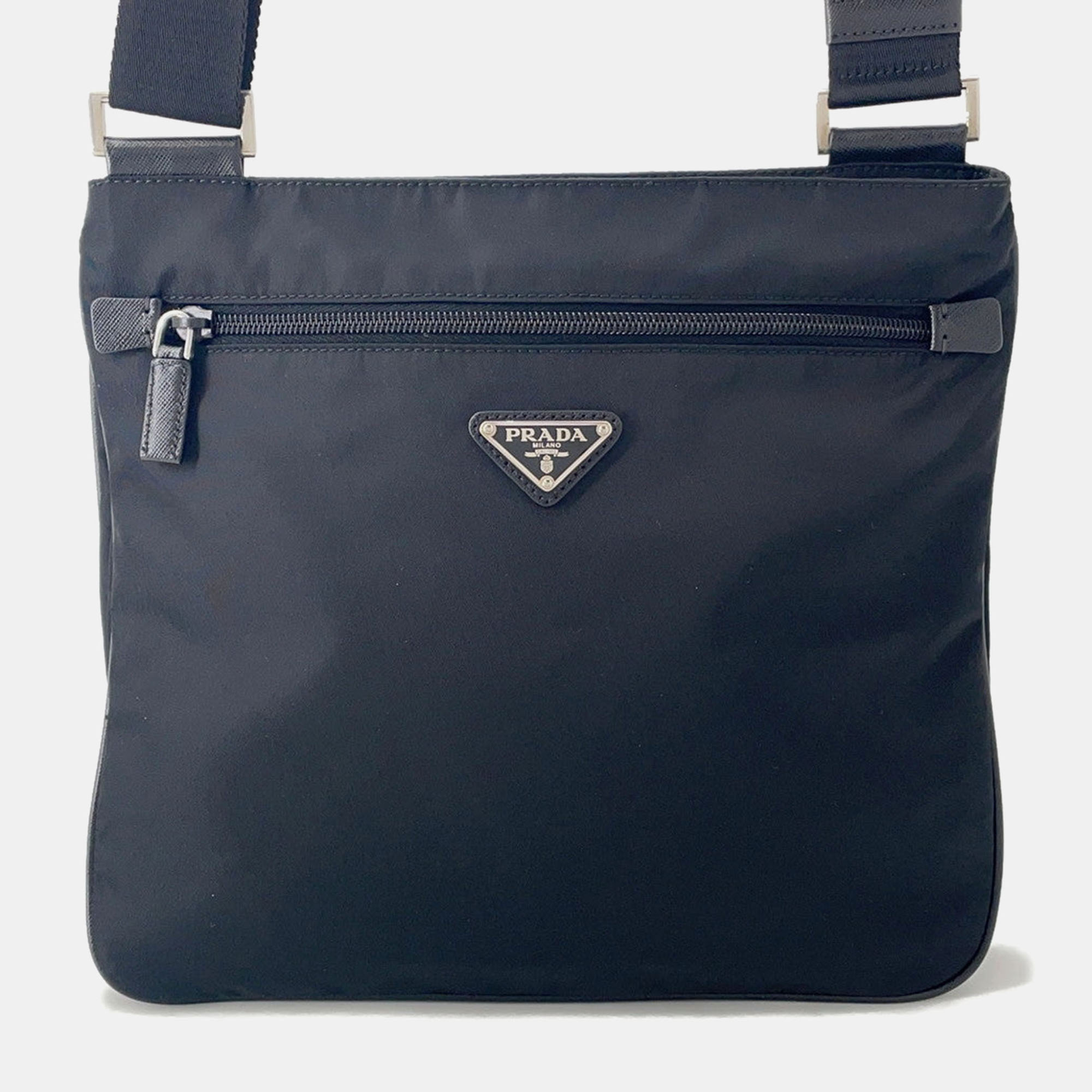 Pre-owned Prada Shoulder Bag Black Nylon