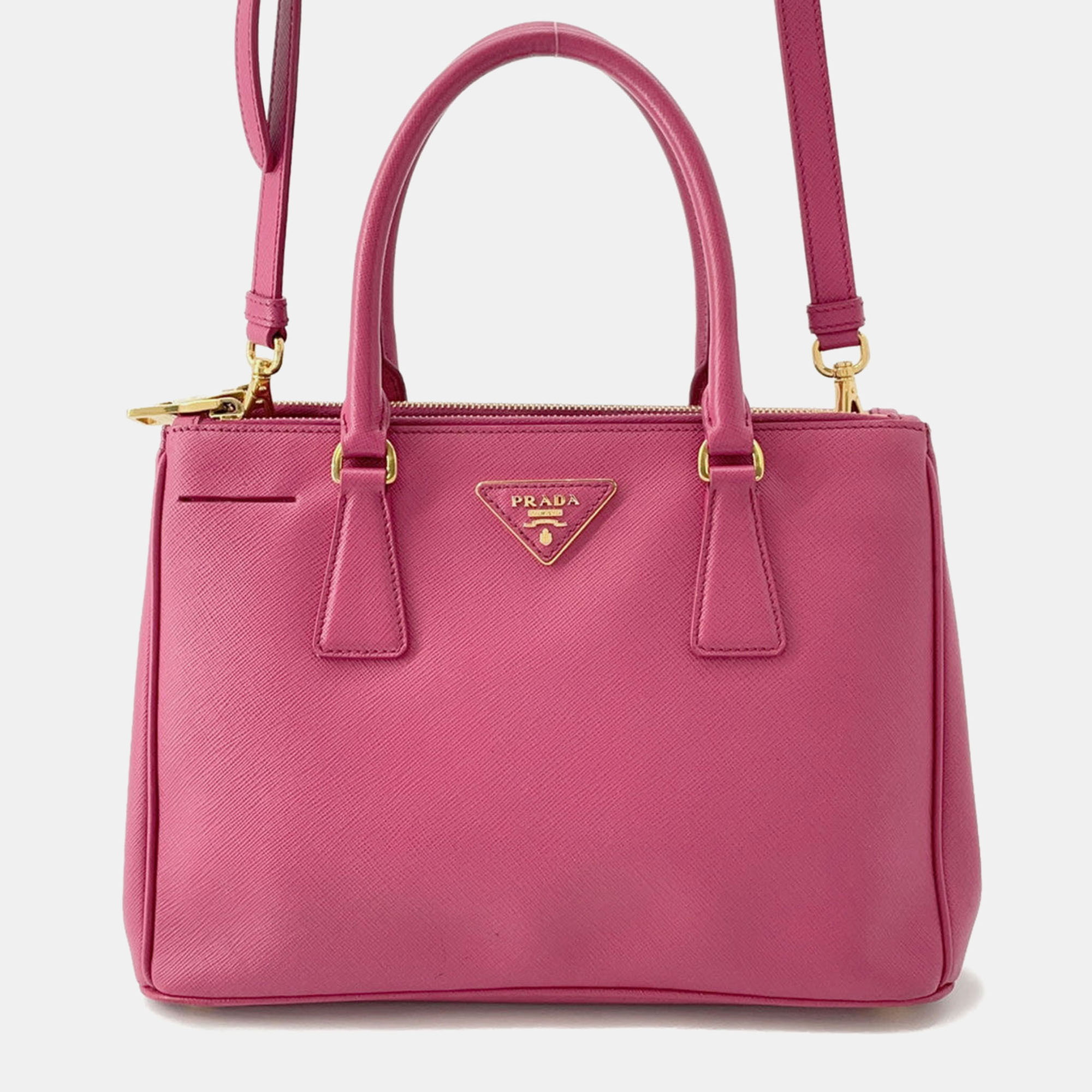 

Prada Galleria 2 Way Bag Pink Leather