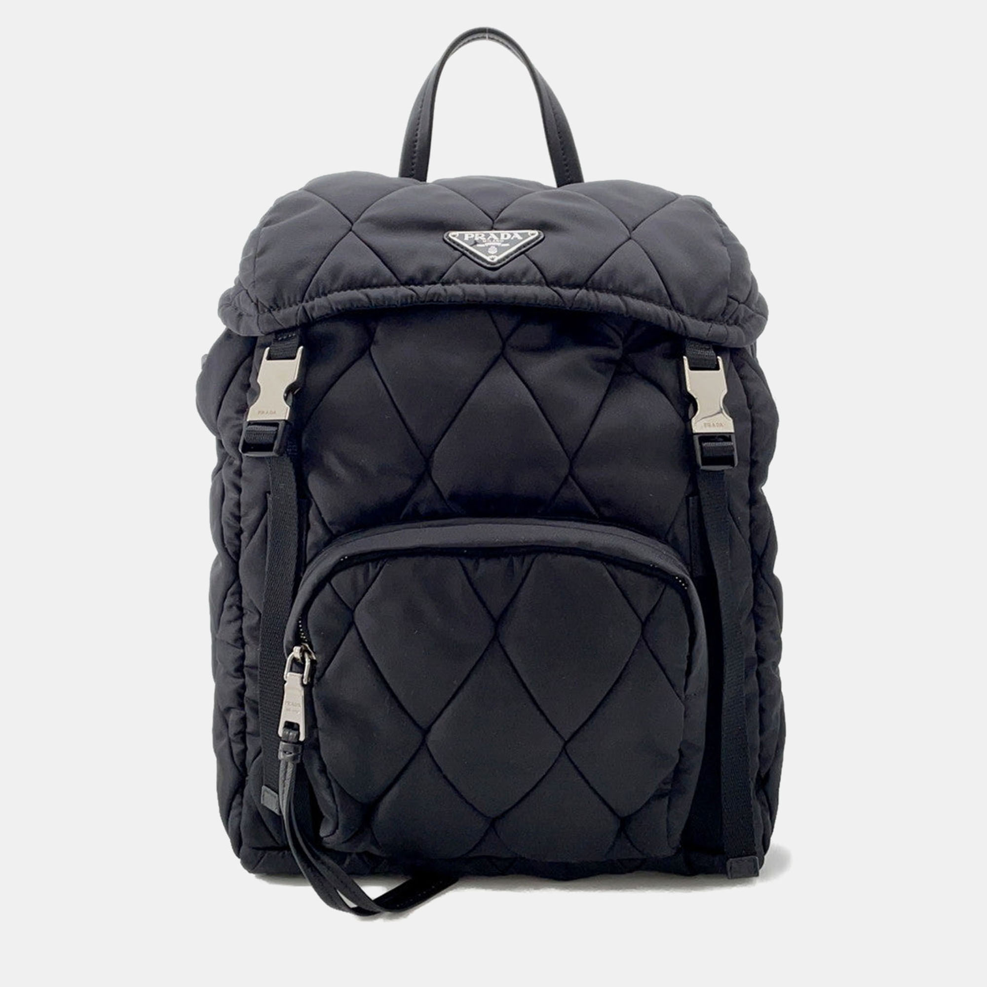 

Prada Quilted Backpack Black Nylon