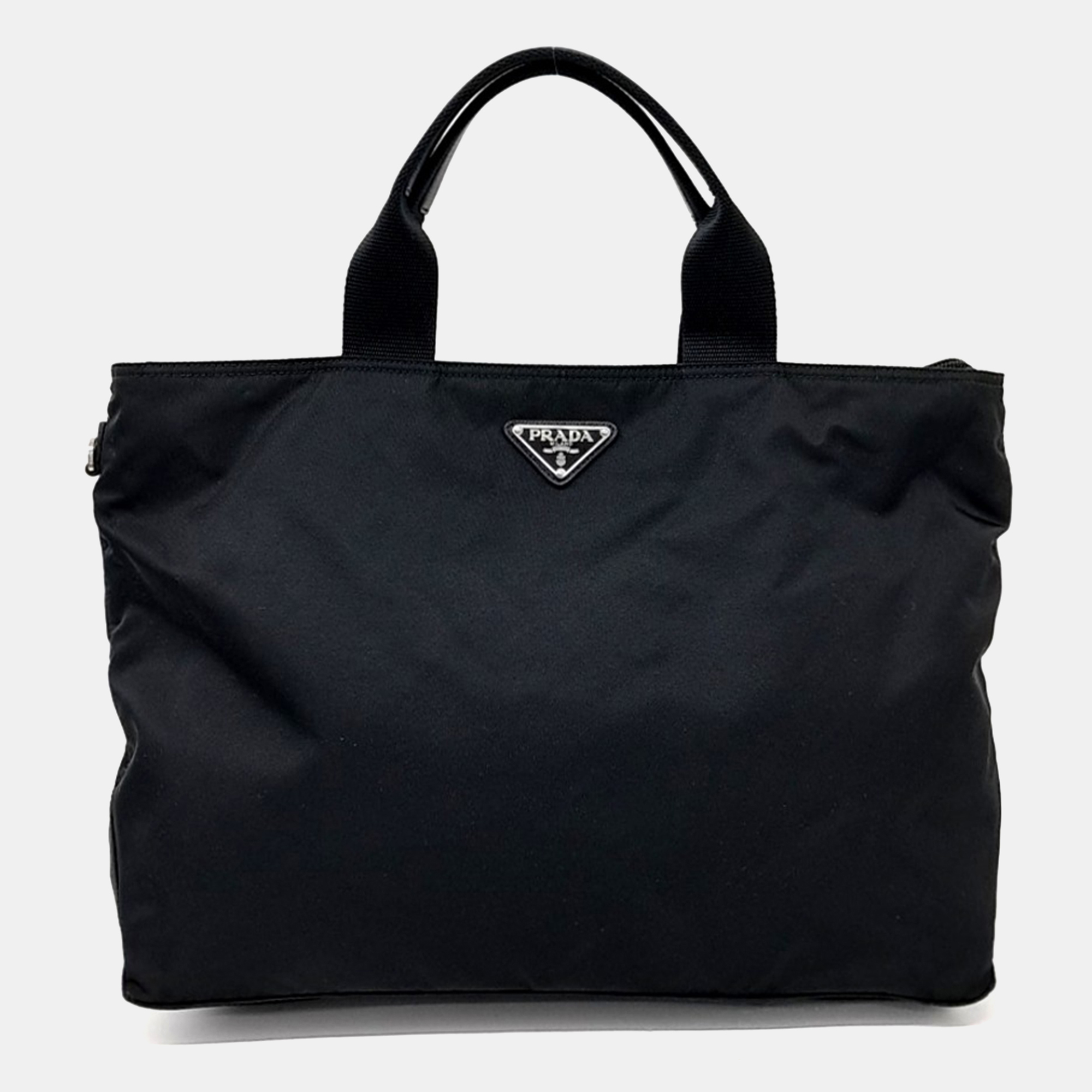 

Prada Black Fabric Tote and Crossbody Bag