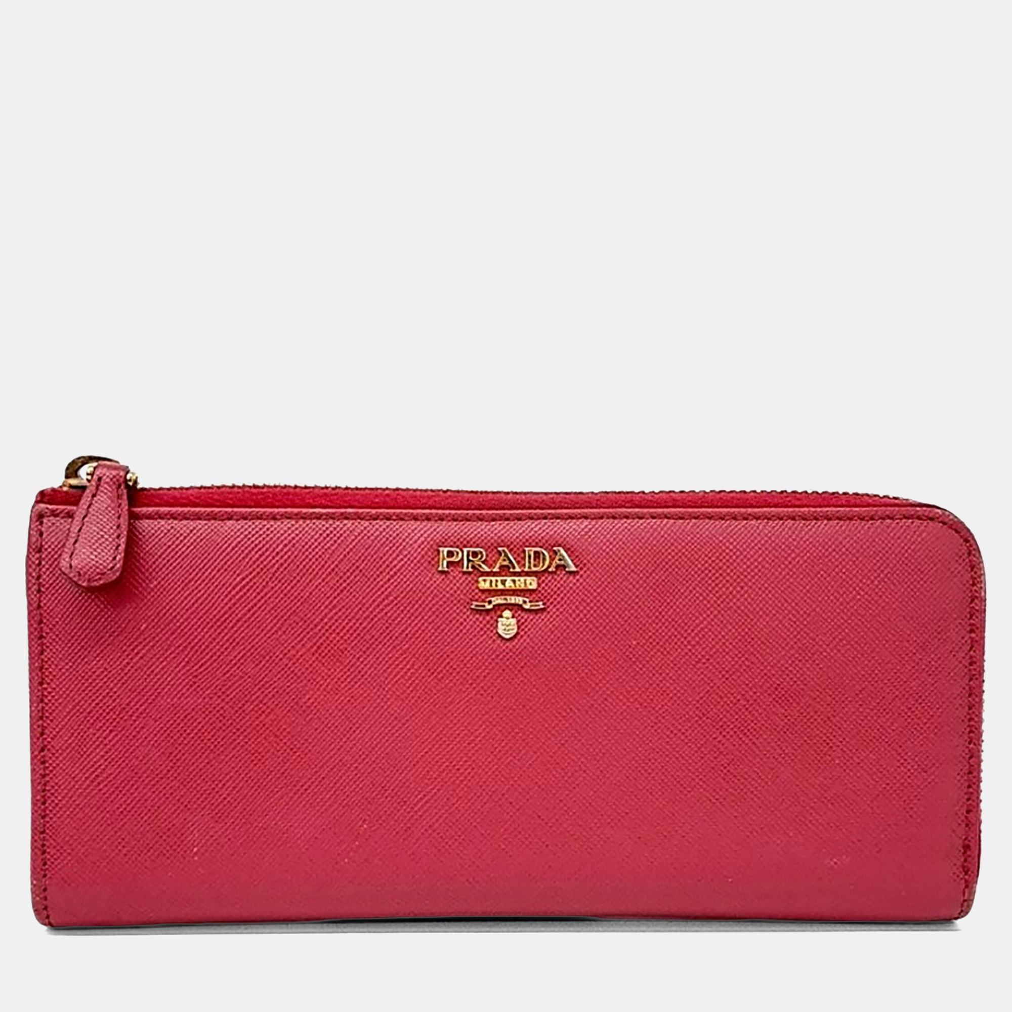 

Prada Pink Leather Saffiano Long Wallet