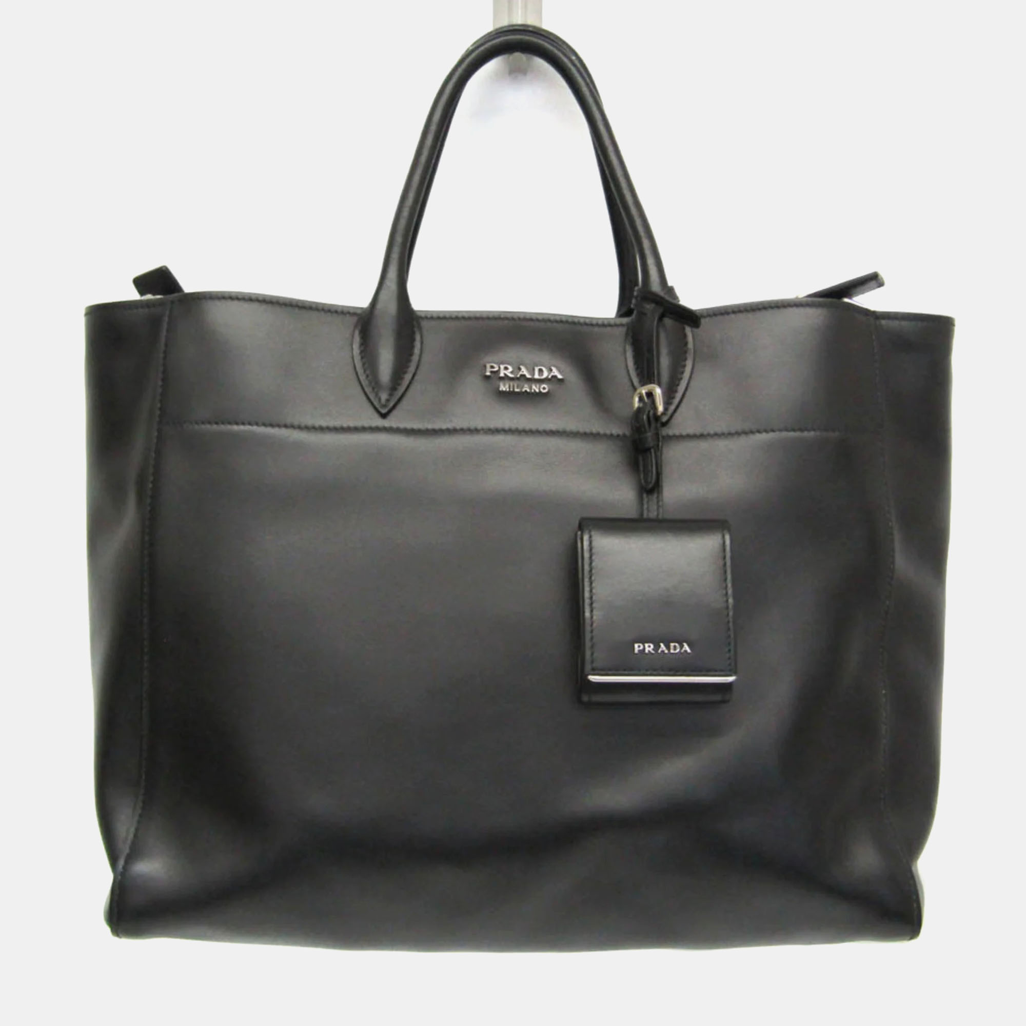 

Prada CITY CALF Leather Shoulder Bag Black