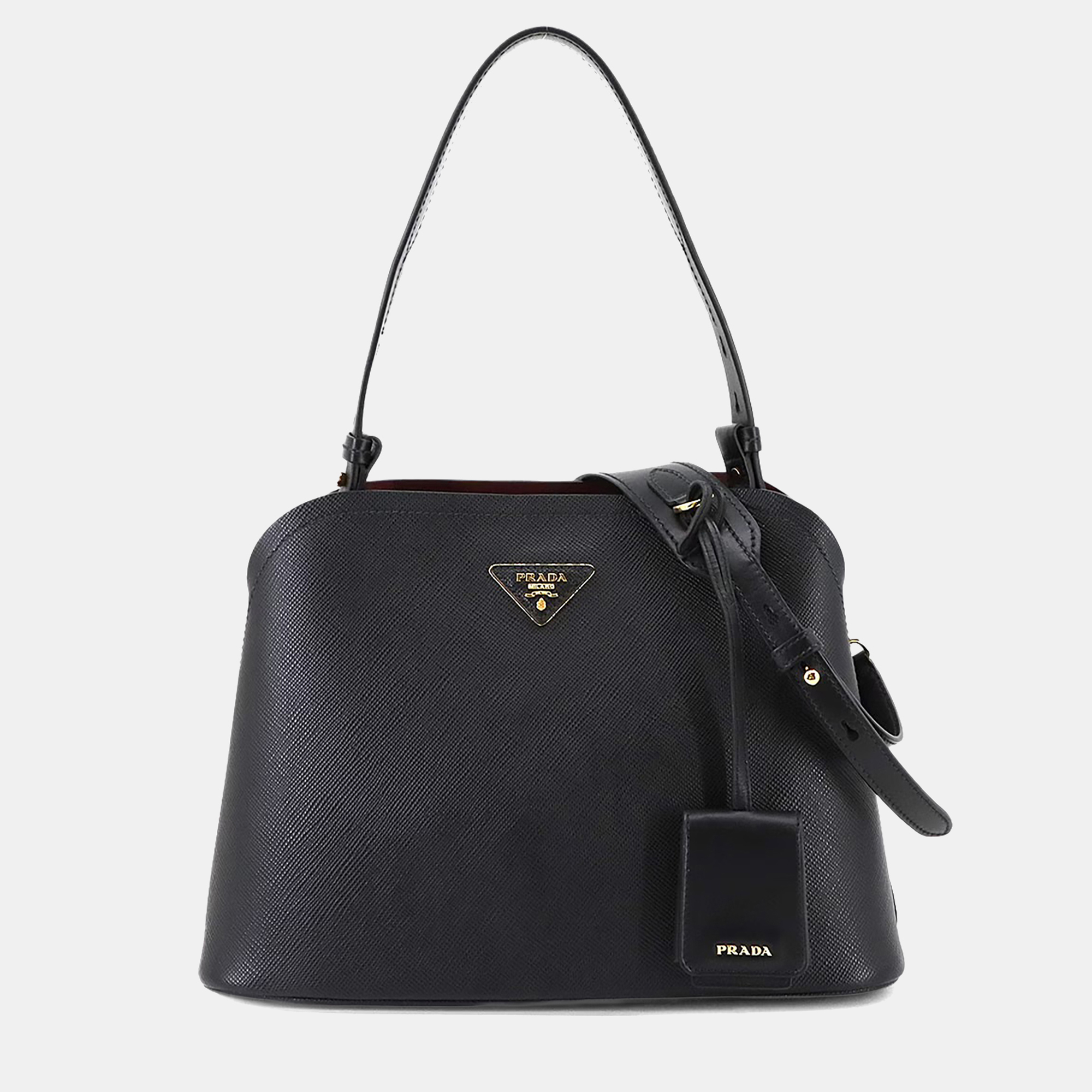 

Prada Matinee Black Saffiano Leather Shoulder Bag
