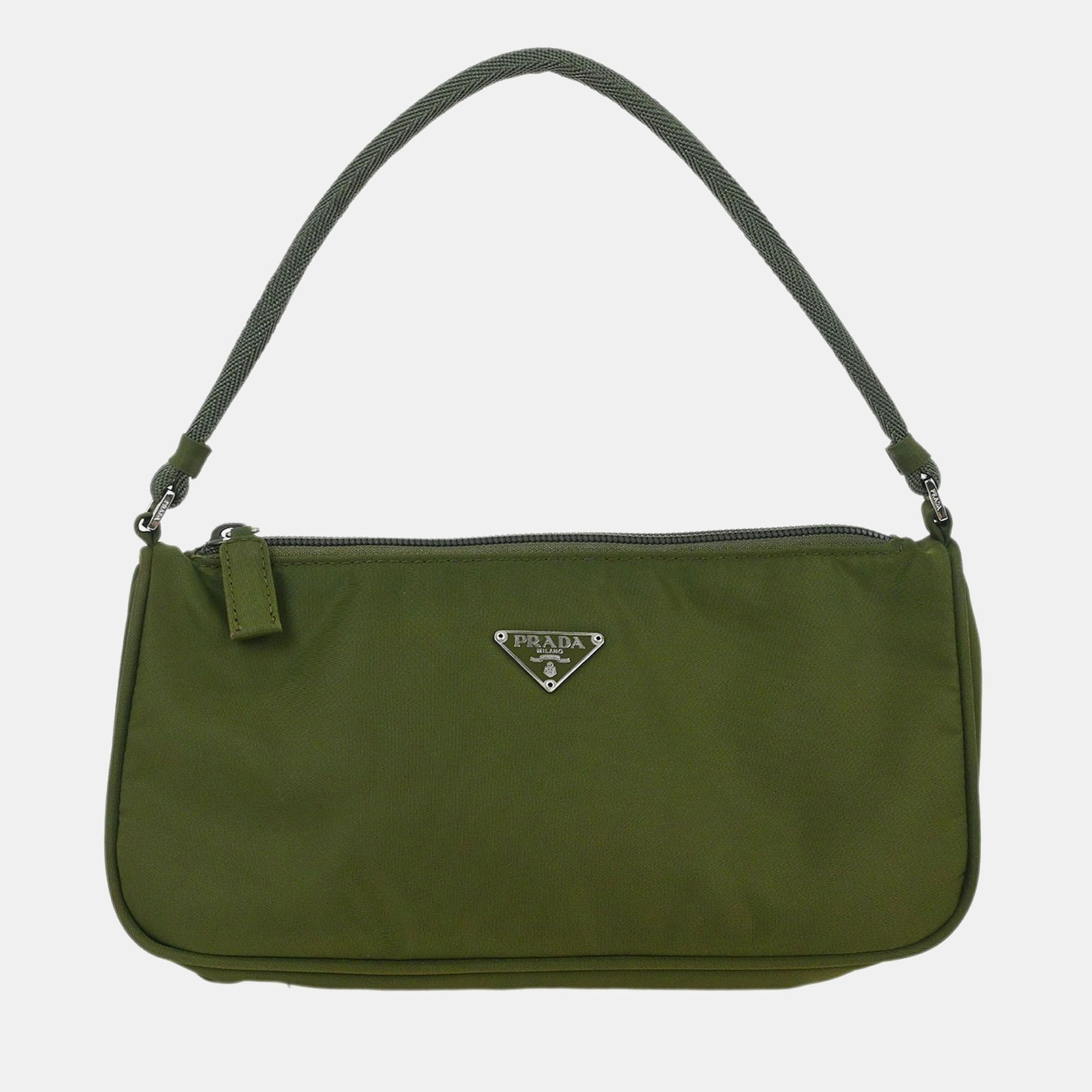 

Prada Green Nylon Handbag