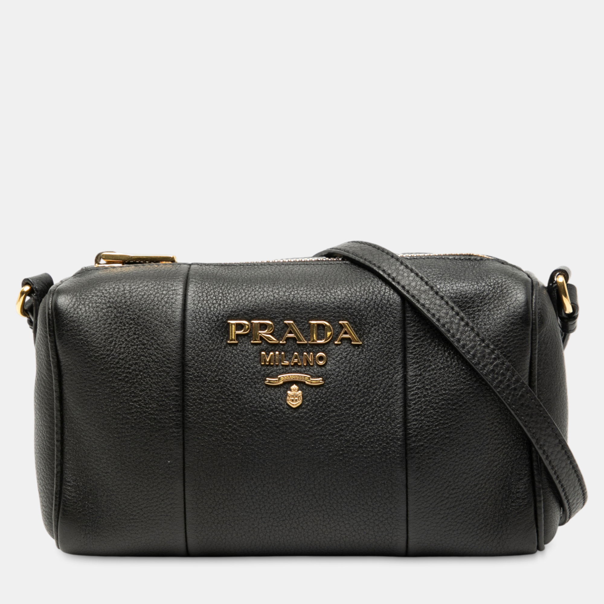 

Prada Black Mini Vitello Phenix Crossbody