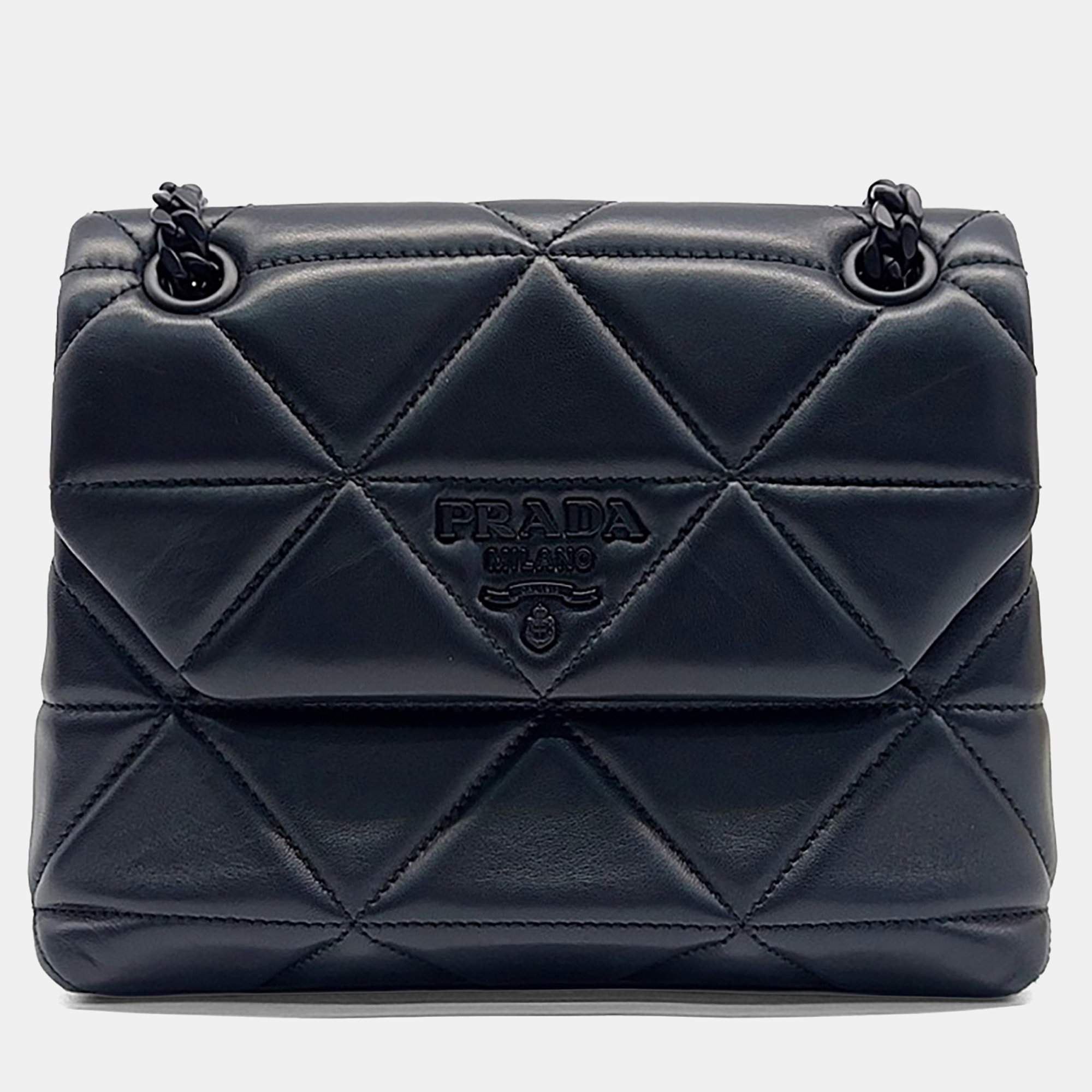 

Prada Black Leather Spectrum Napa Shoulder Bag