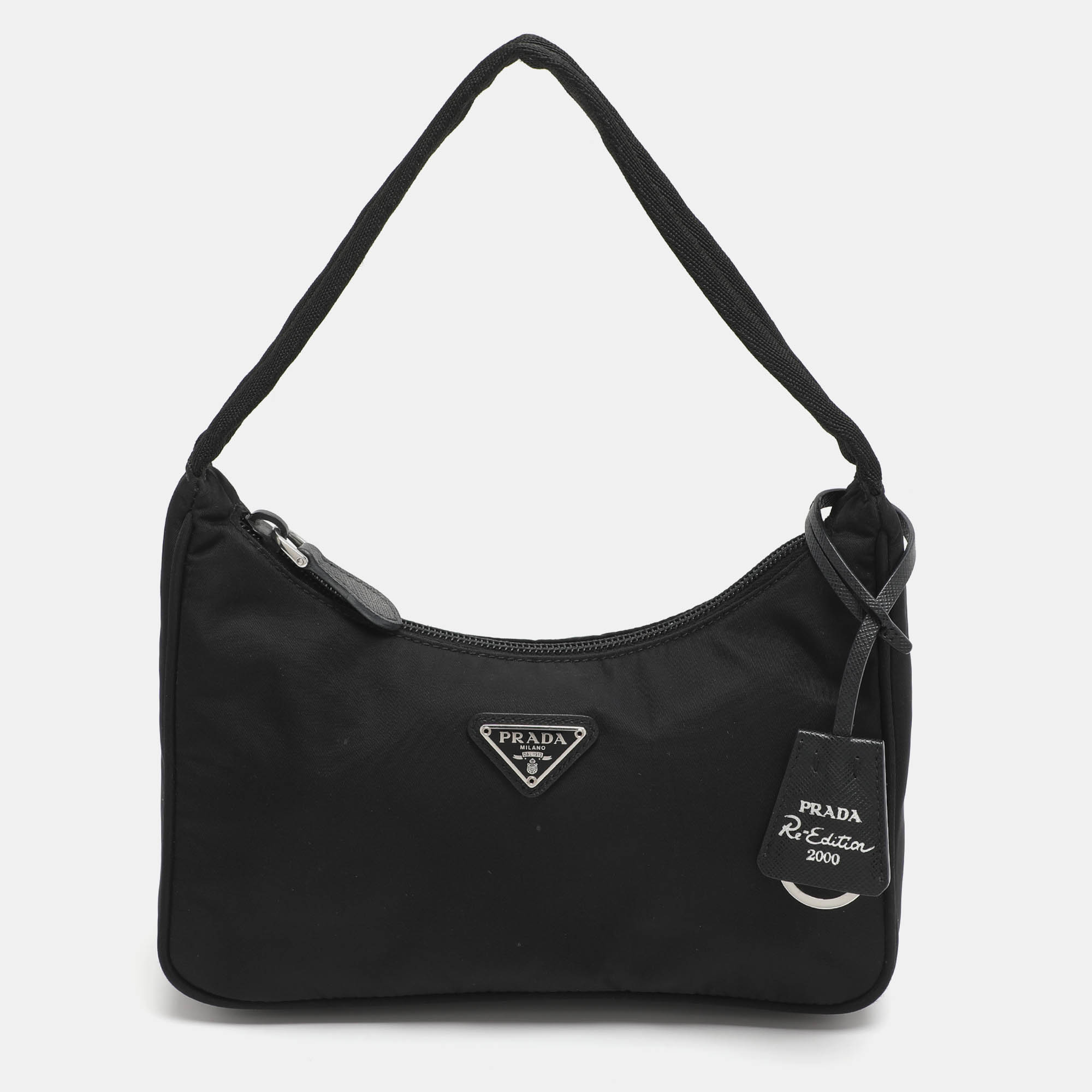 

Prada Re-Edition 2000 Black Nylon Shoulder Bag