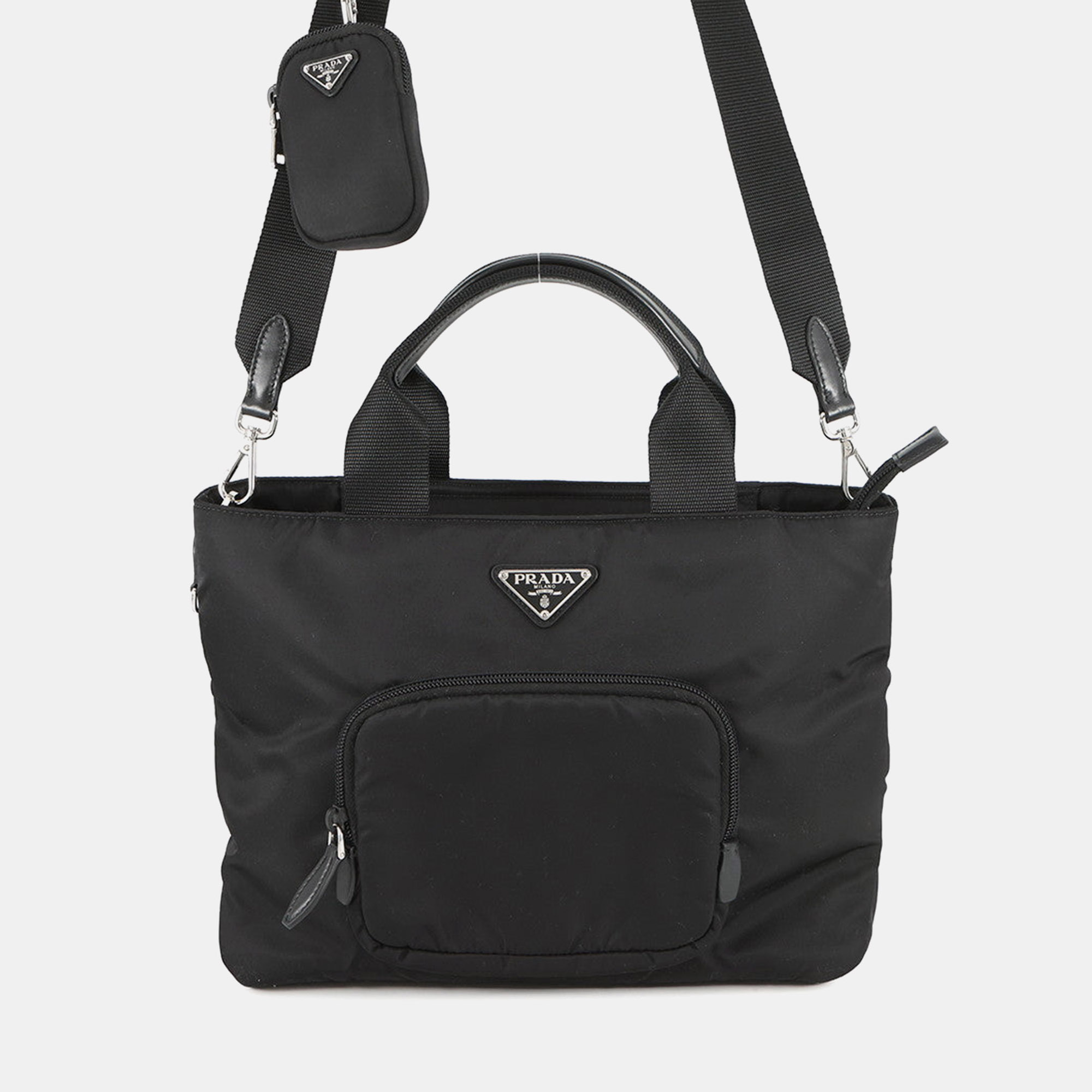 

Prada 2Way Tote Bag Black Nylon