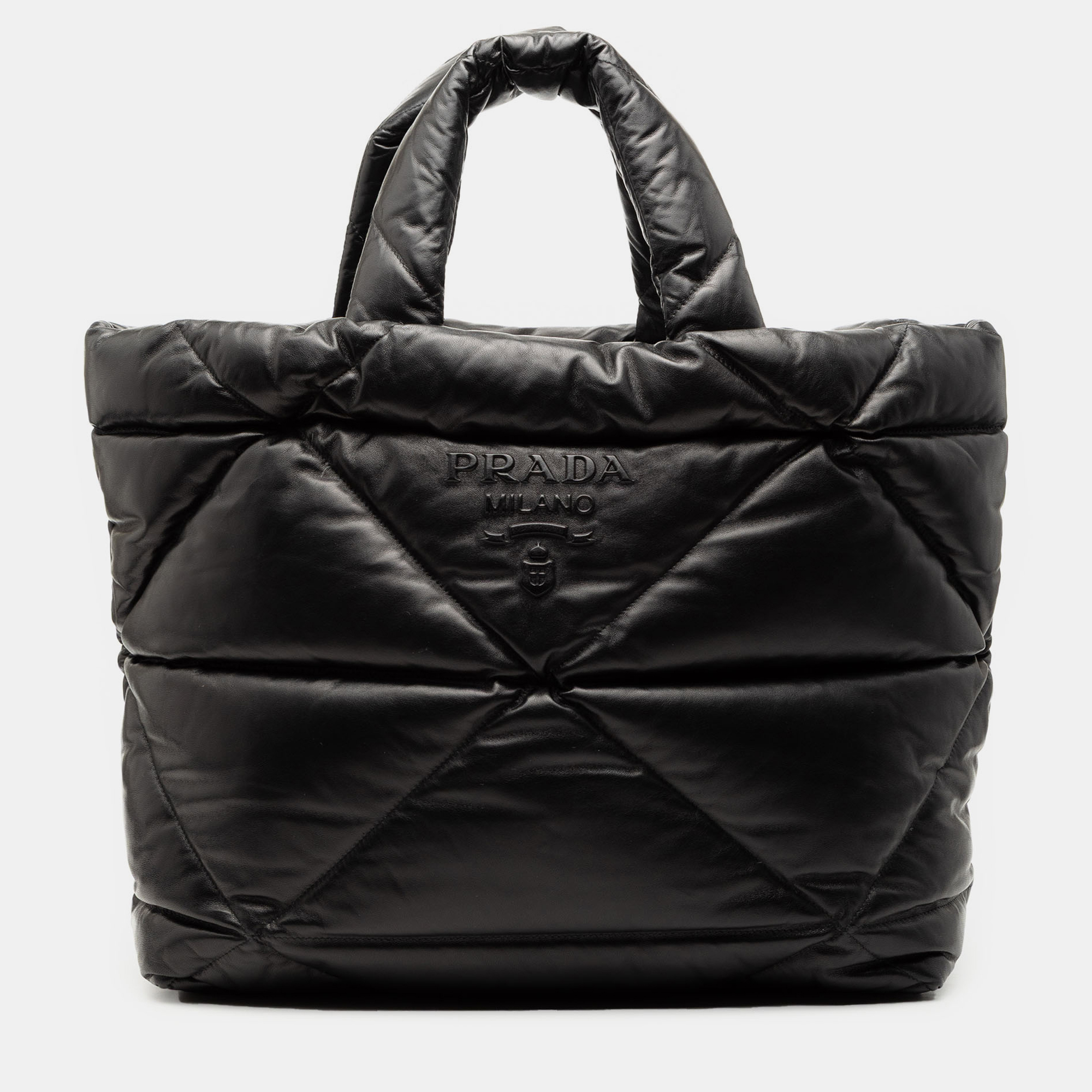 

Prada Black Large Quilted Nappa Padded Tote