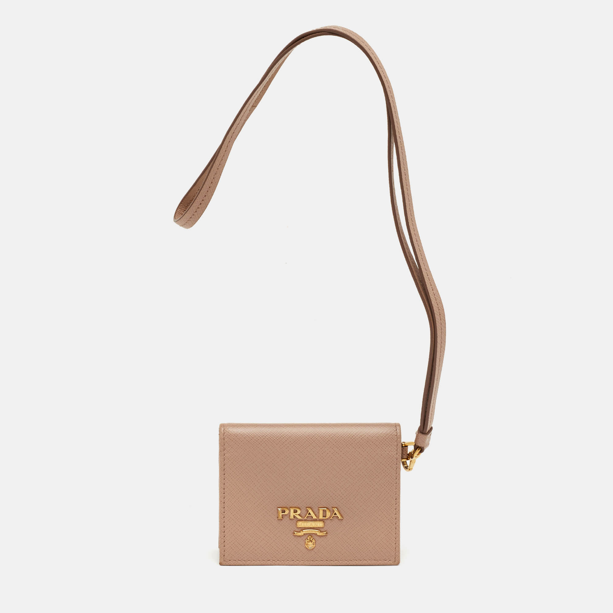 

Prada Beige Saffiano Leather Card Holder