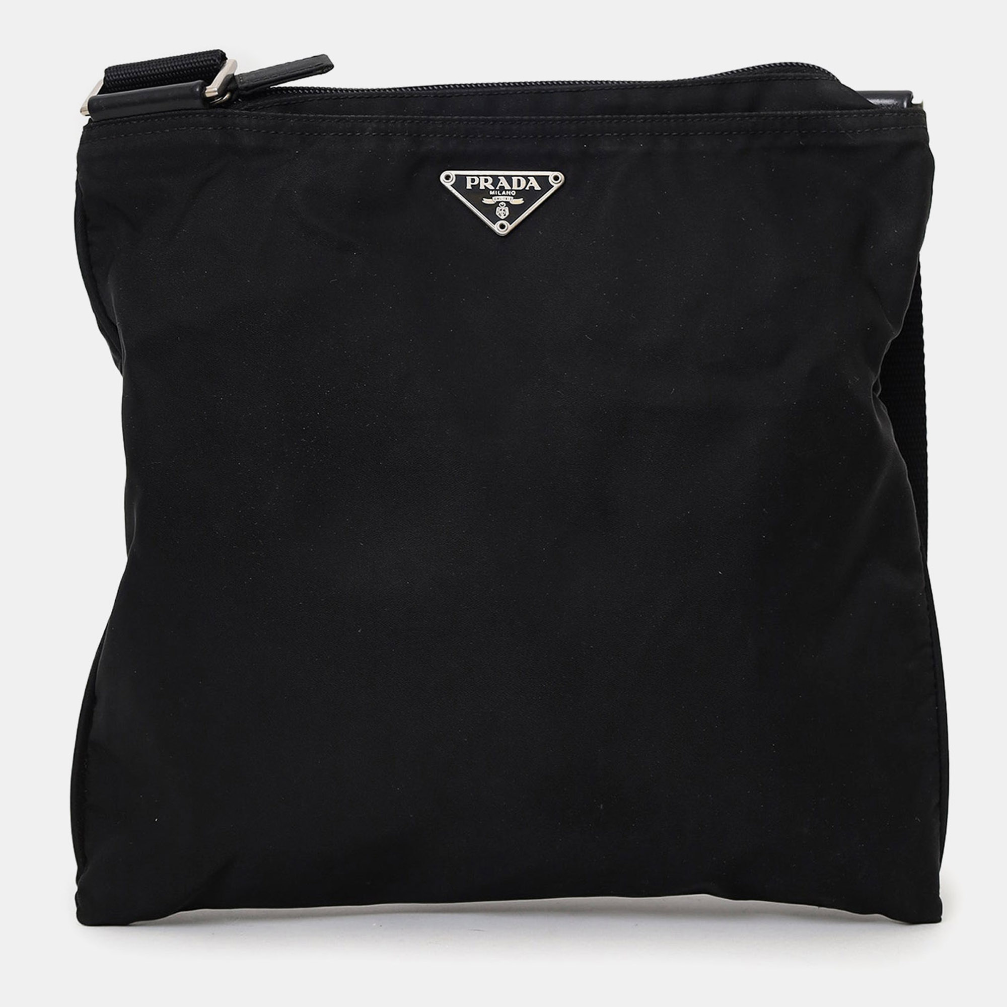 

Prada Black Nylon Messenger Bag