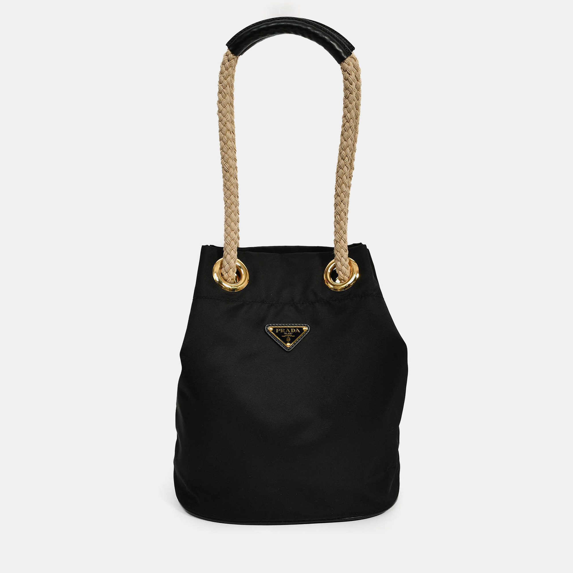

Prada 2025 Black Re-Nylon Mariner Bucket Bag