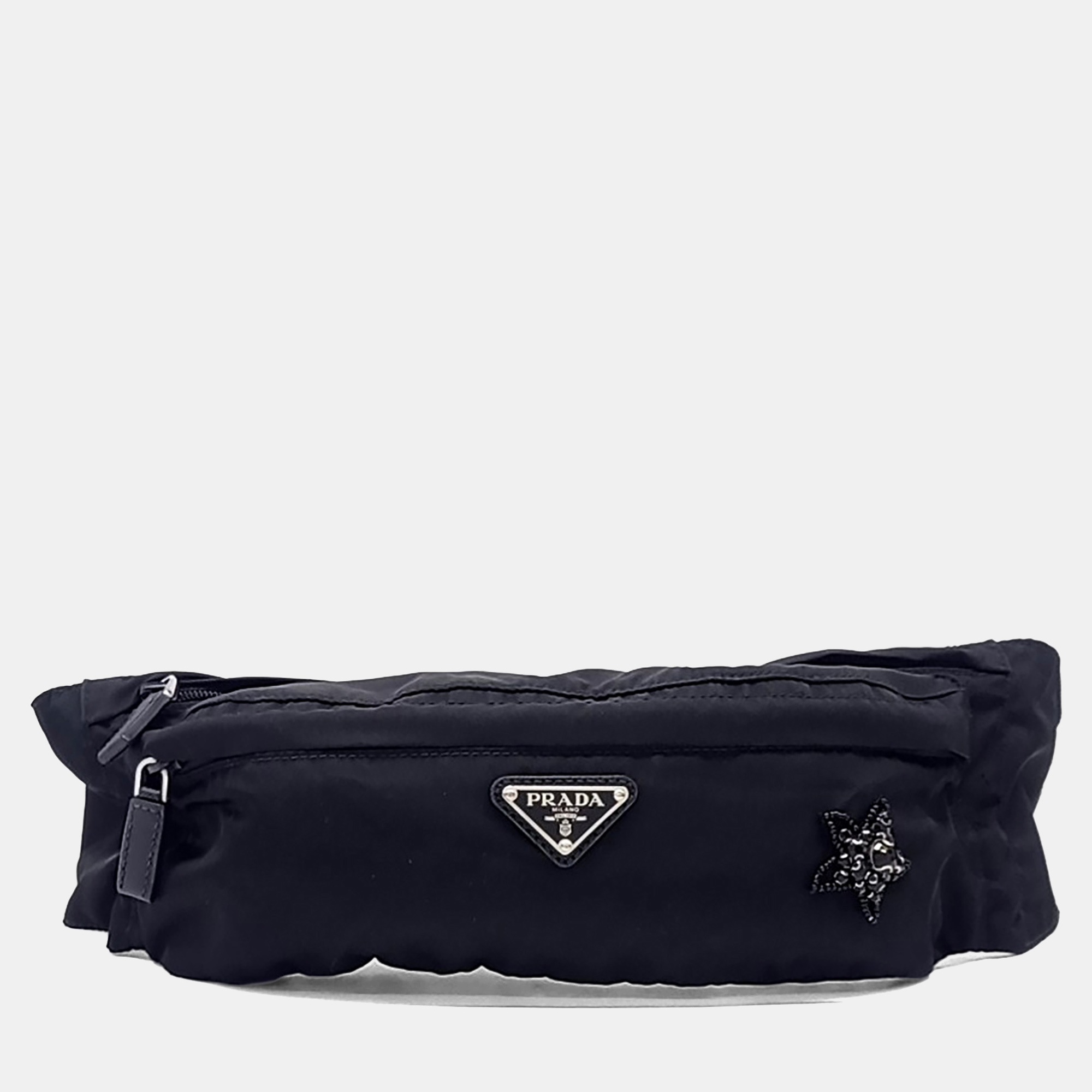 

Prada fabric hip sack, Black