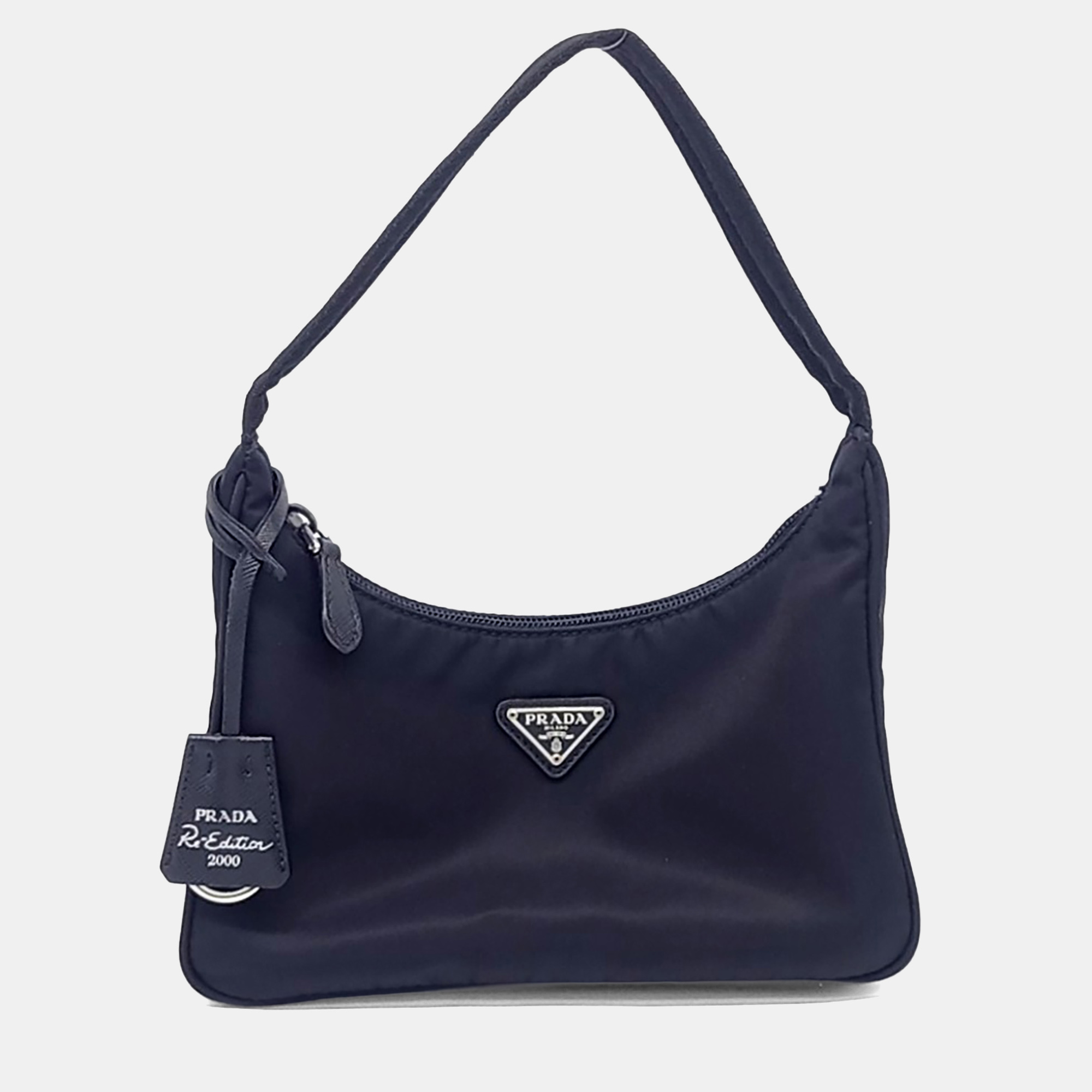 

Prada Re-Nylon Hobo Bag, Black
