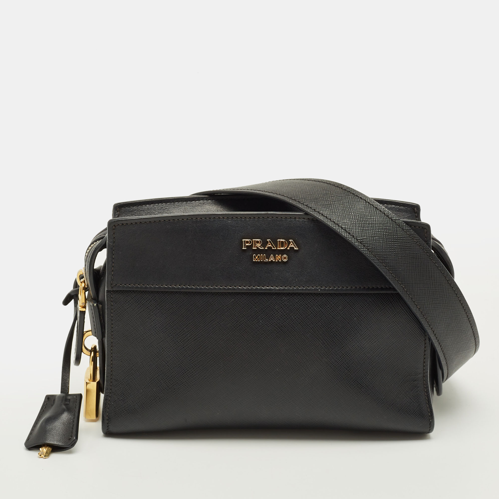 

Prada Esplanade City Black Saffiano Leather Crossbody Bag