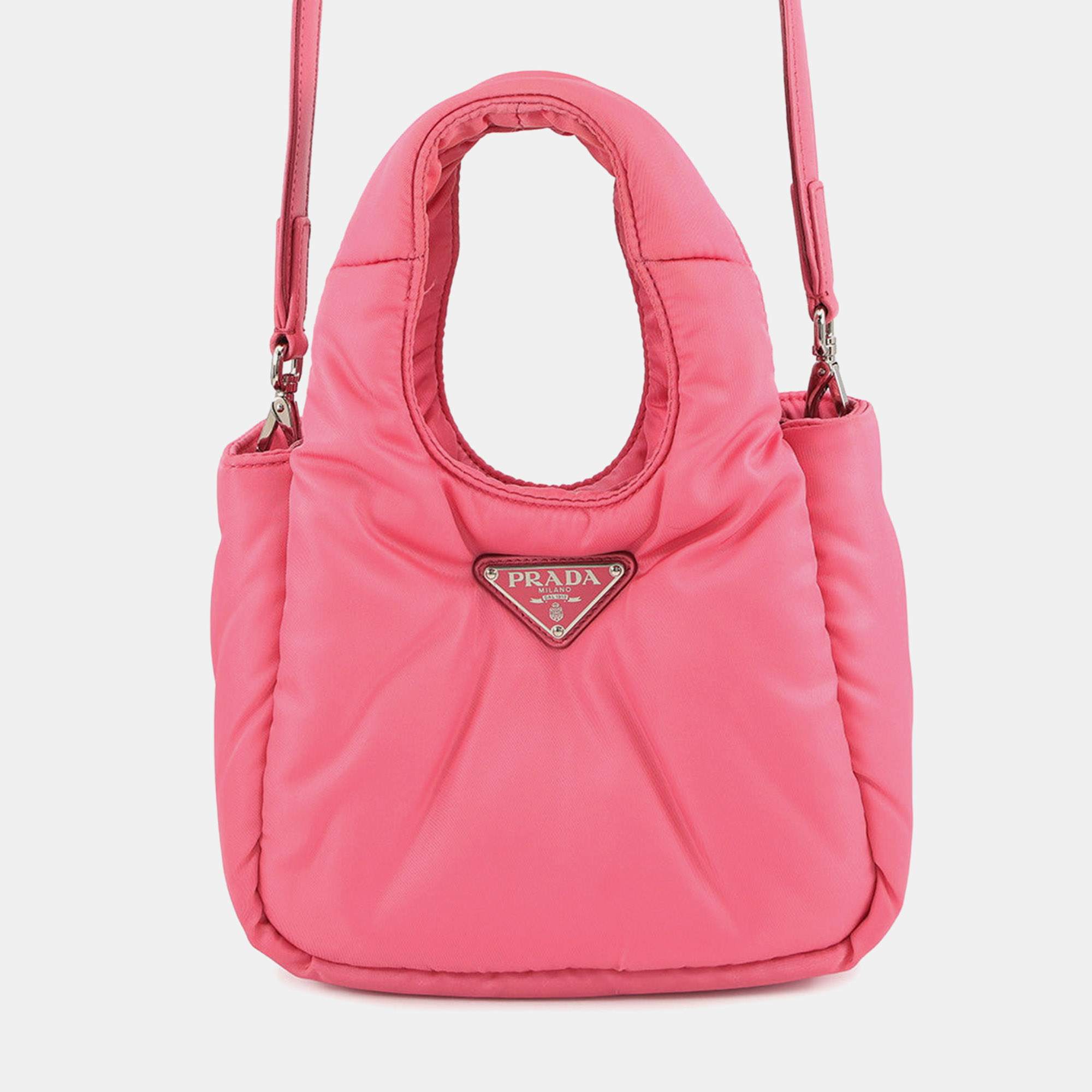 

Prada Re-Nylon 2Way Handbag Pink Nylon