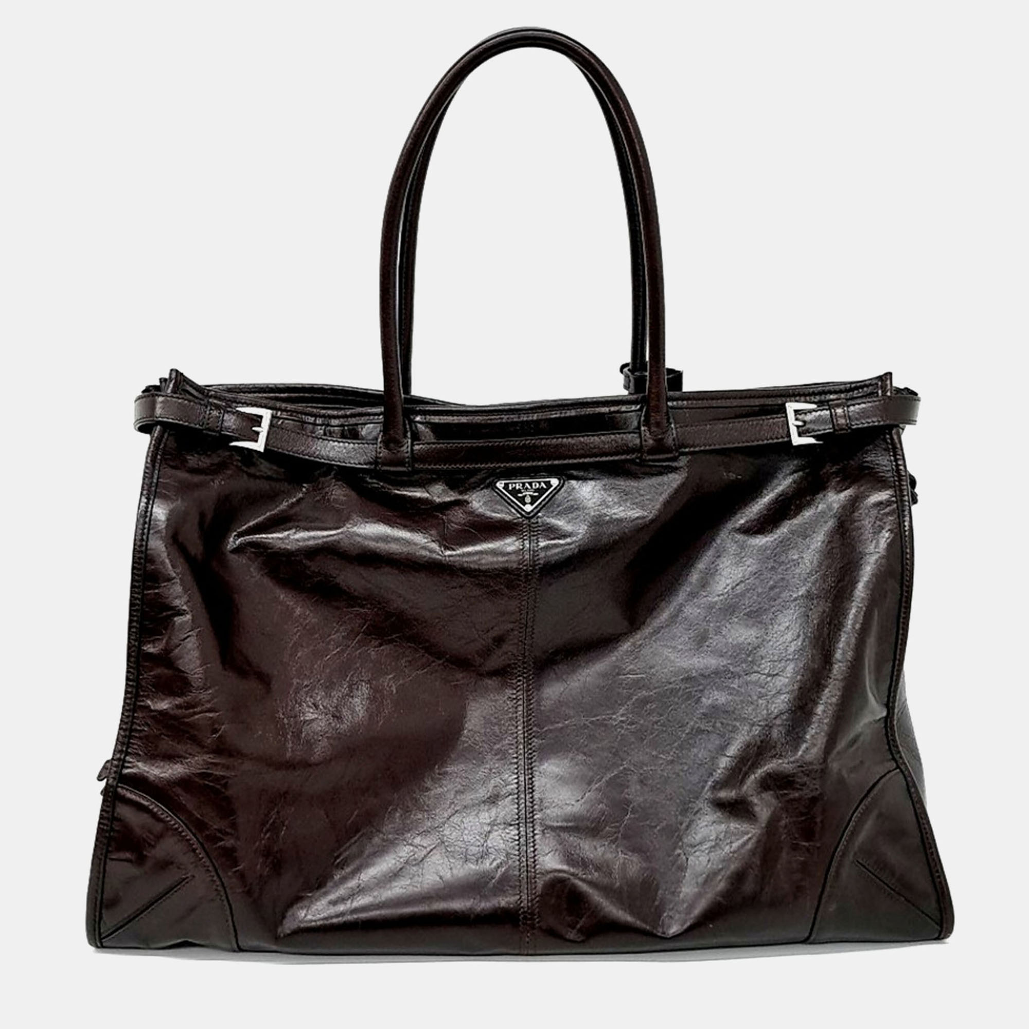 

Prada Black Leather tote bag