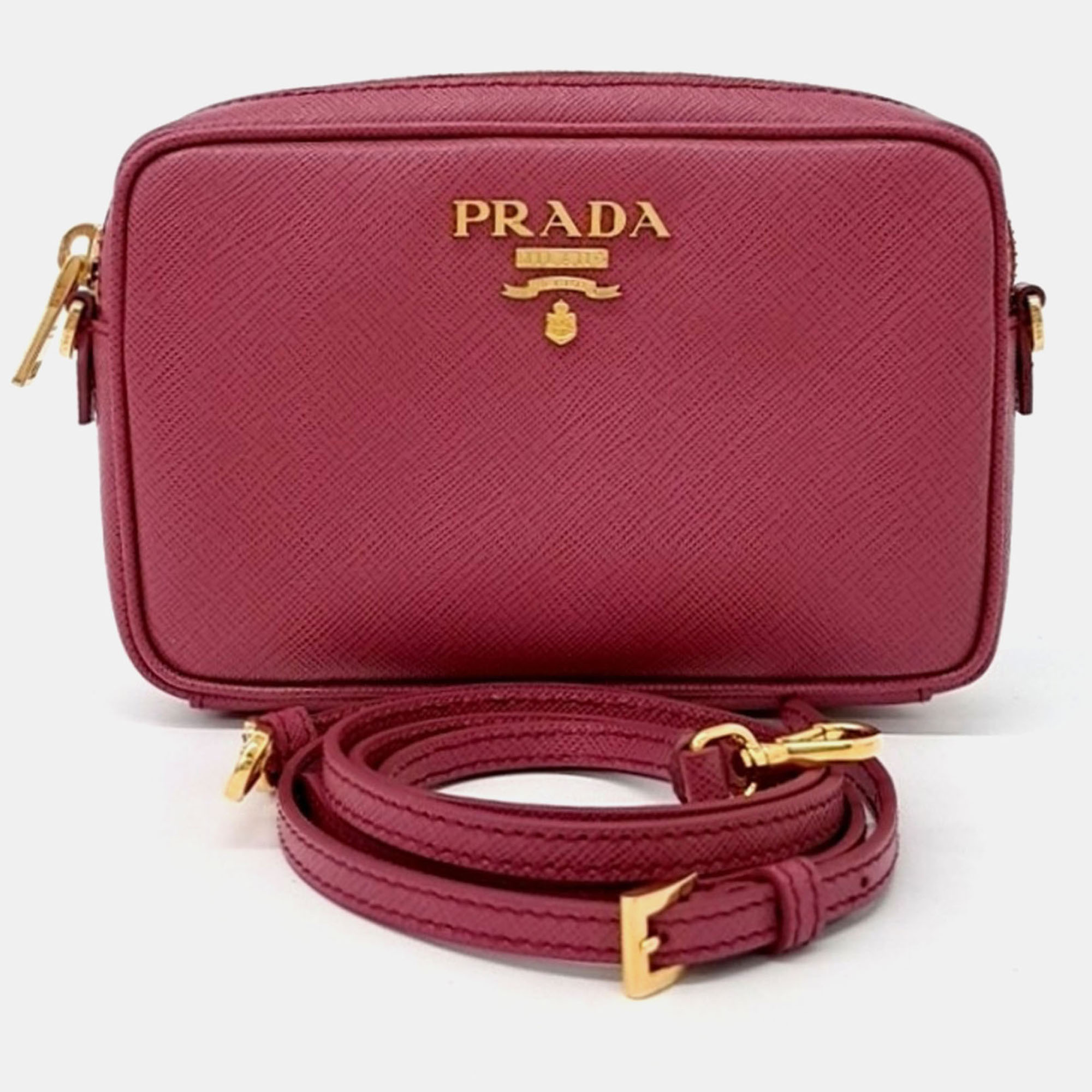 

Prada Pink Saffiano Leather Mini Crossbody Bag