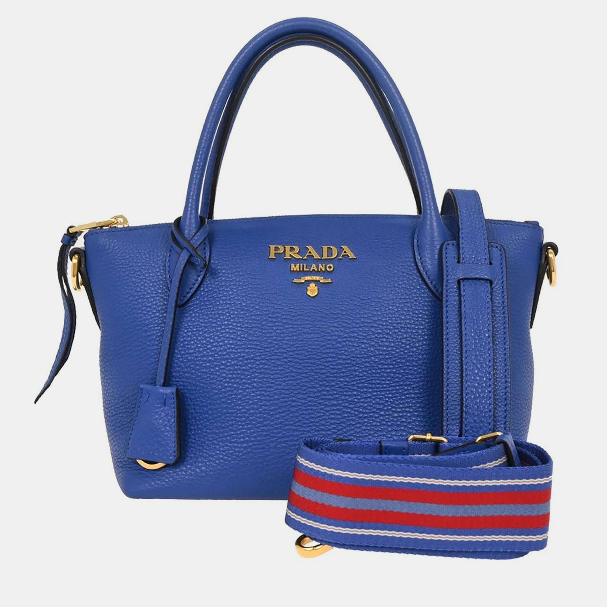 

Prada Blue Leather Shoulder Bag