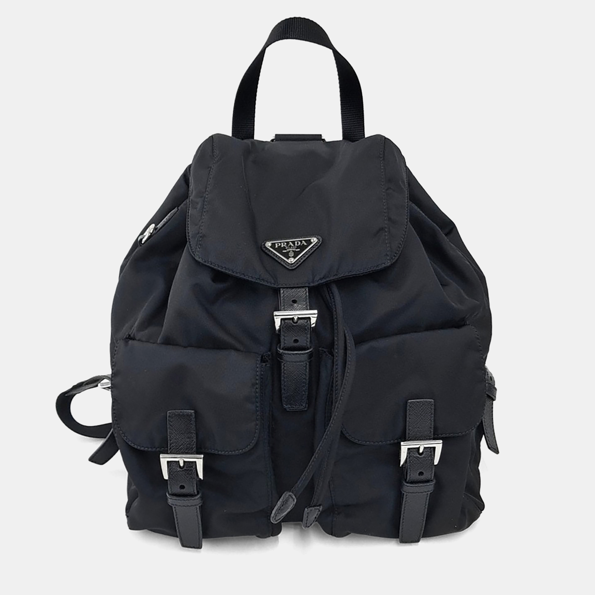 

Prada Black Re-Nylon Two-Pocket Backpack