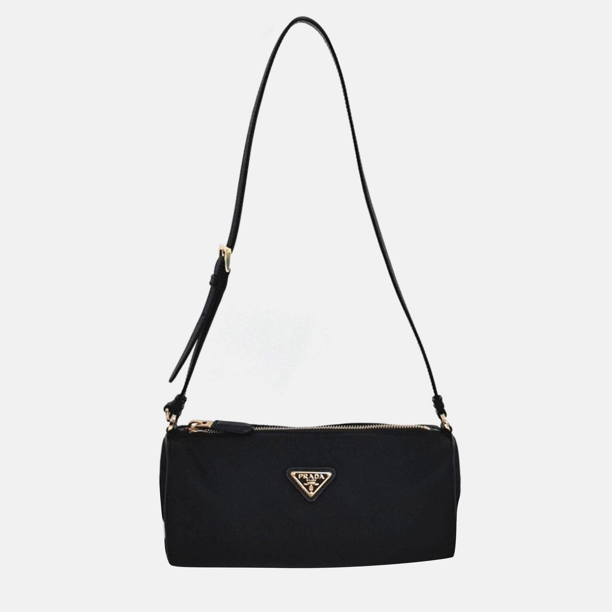 

Prada Black Fabric Re-Ylon Pouch Bag