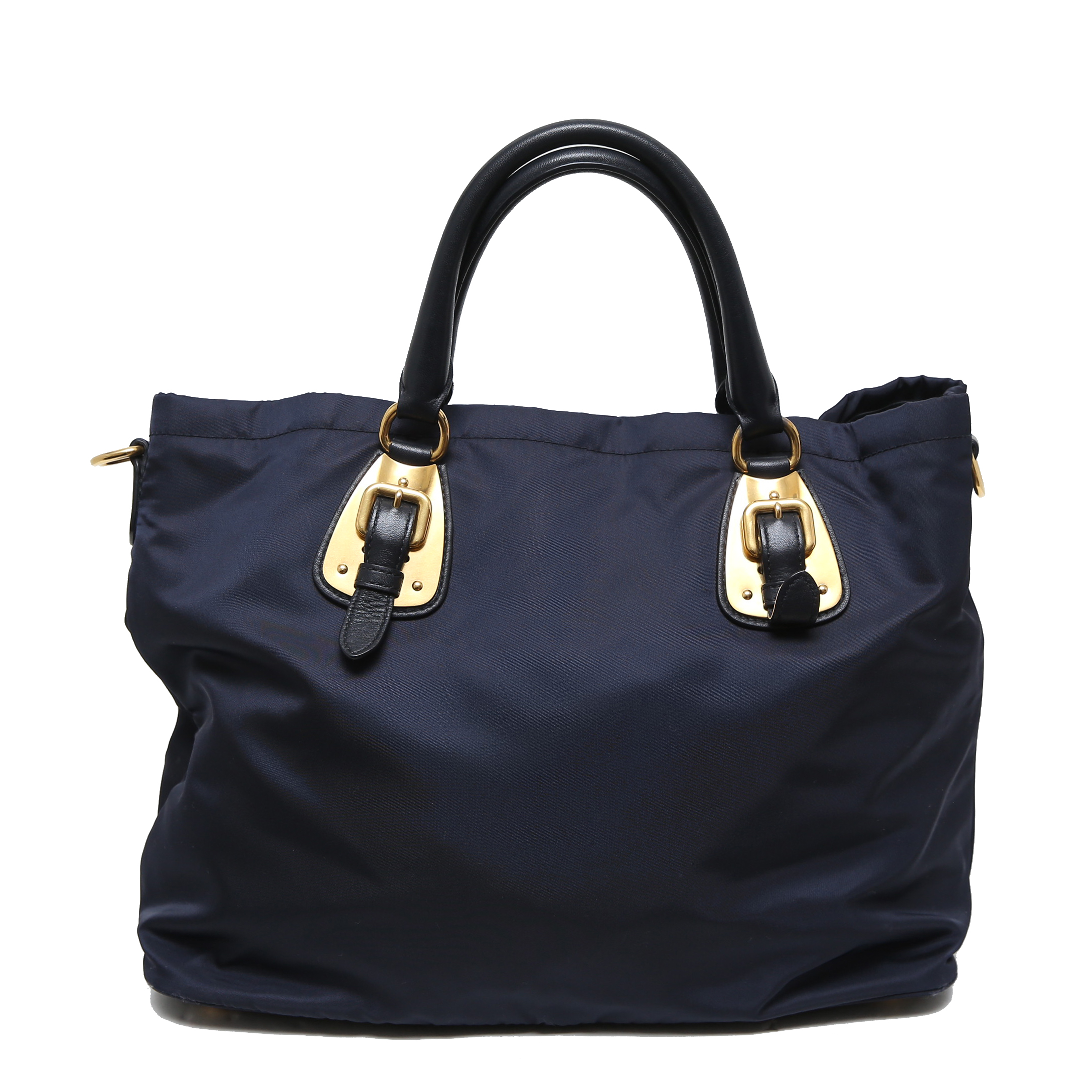 Prada Navy Blue Tessuto Nylon Shopper Tote Prada | TLC