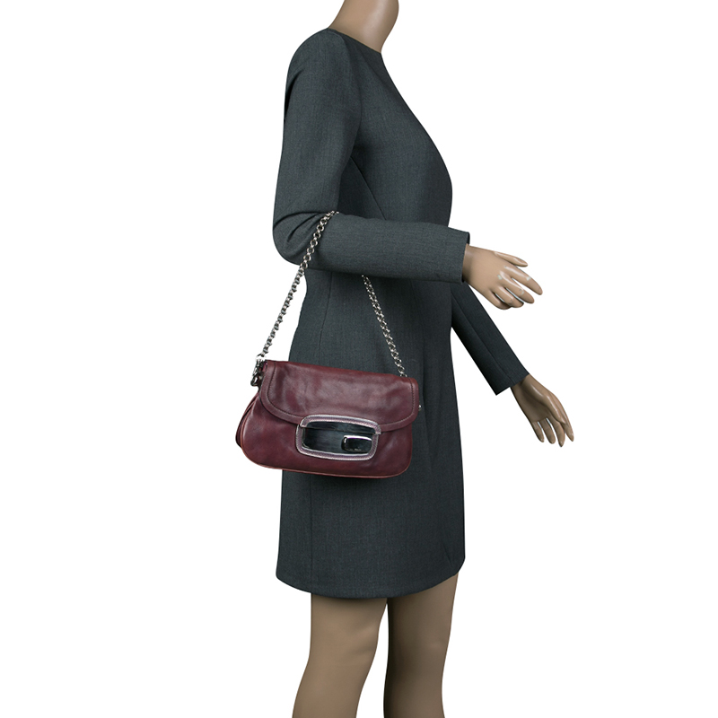 

Prada Purple Leather Chain Shoulder Bag