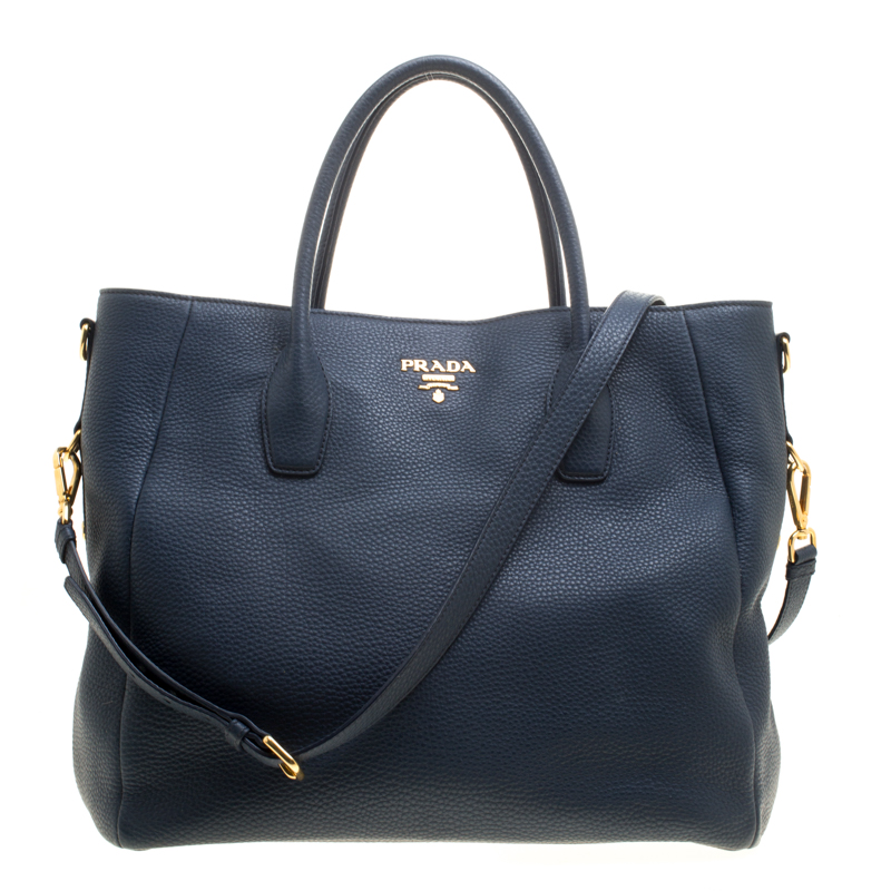 prada navy tote