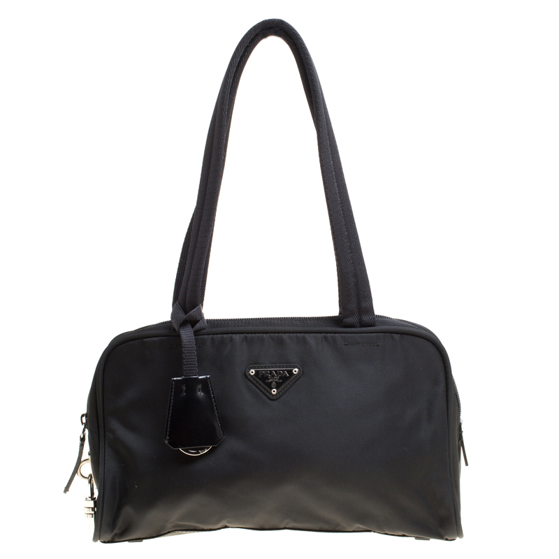 Prada Black Nylon Satchel 