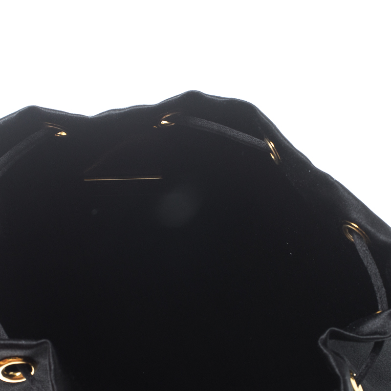 

Prada Black Satin Drawstring Pouch