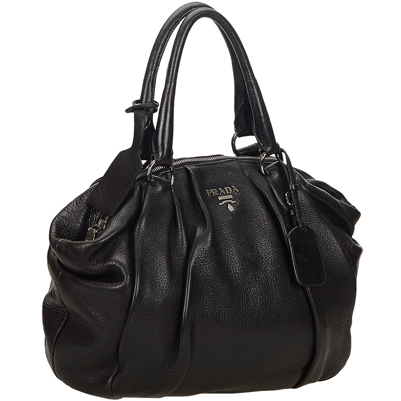 

Prada Black Leather Everyday Bag