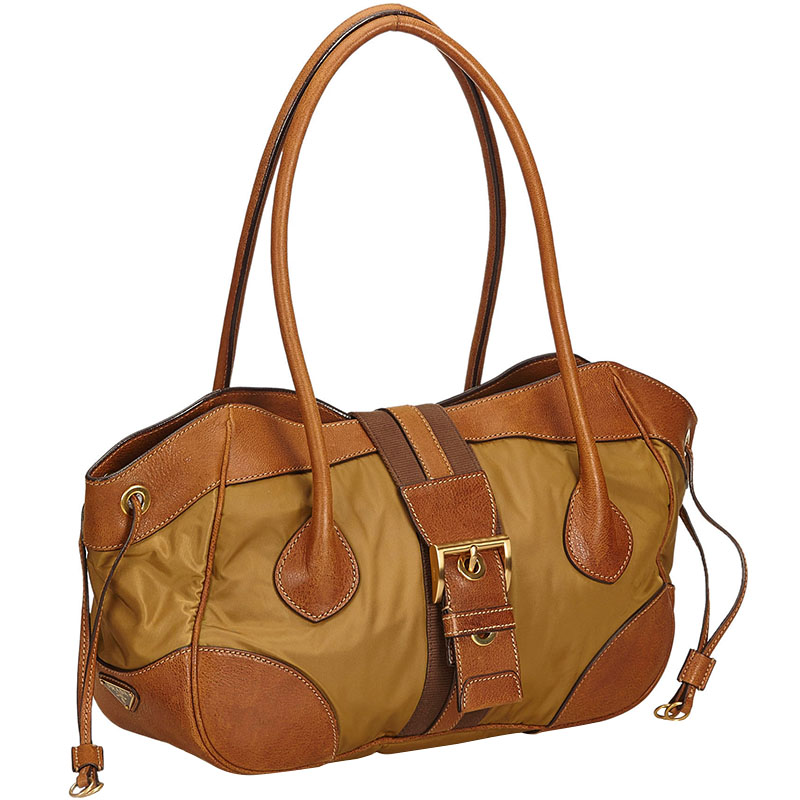 

Prada Brown Nylon Shoulder Bag